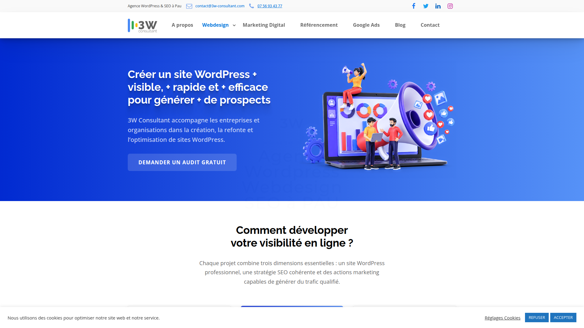 3W consultant screenshot