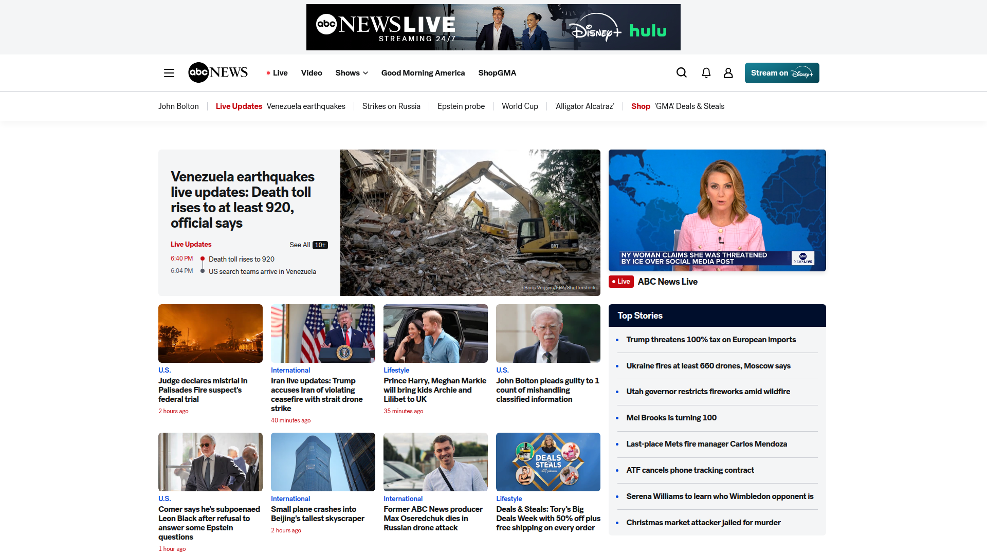 ABC News screenshot