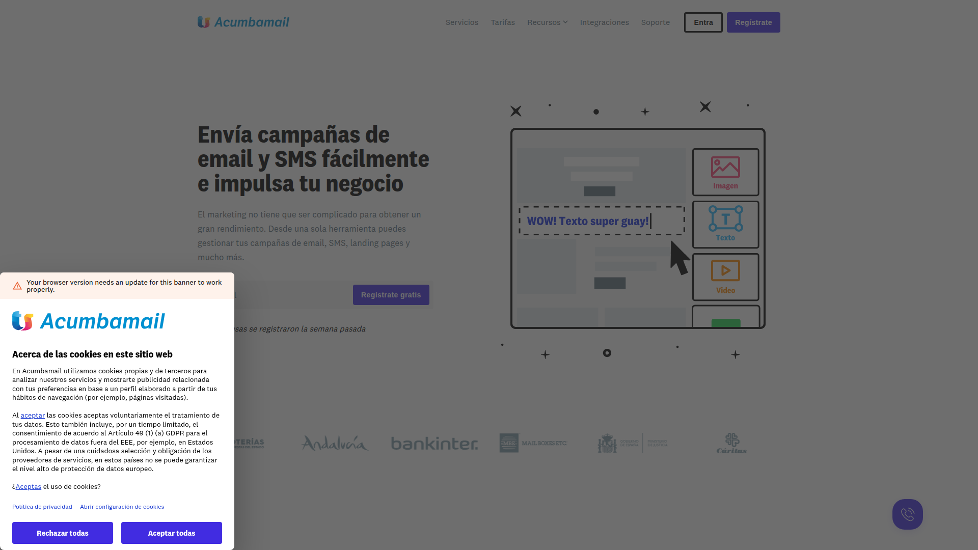 Acumbamail screenshot