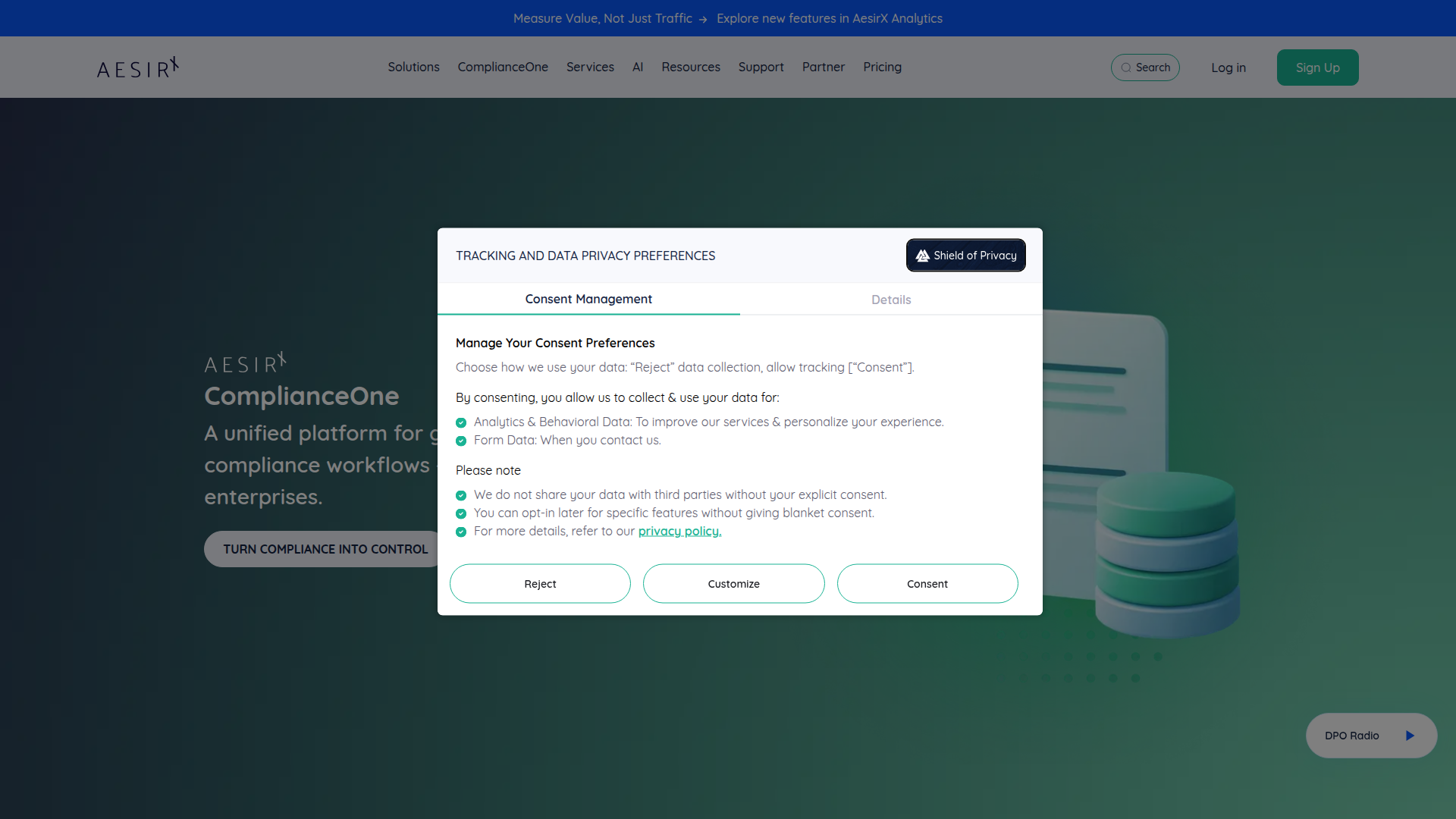 AesirX screenshot