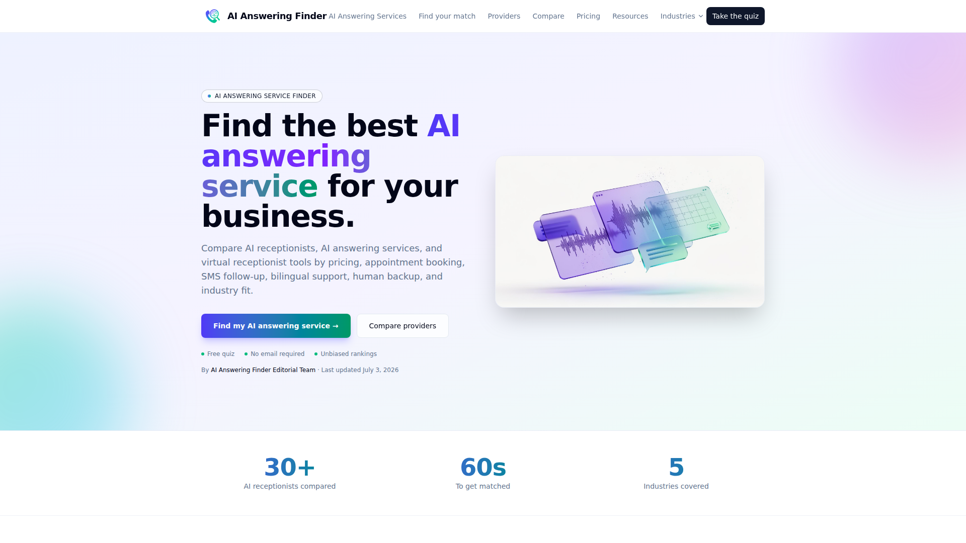 AI Answering Finder screenshot