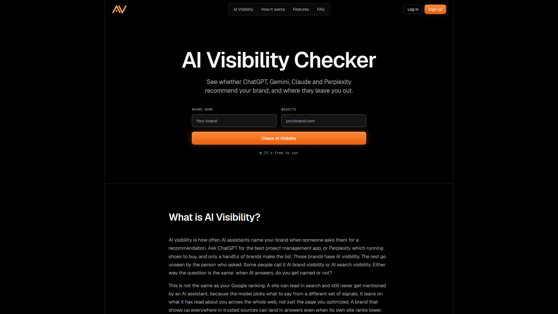 AI Visibility screenshot