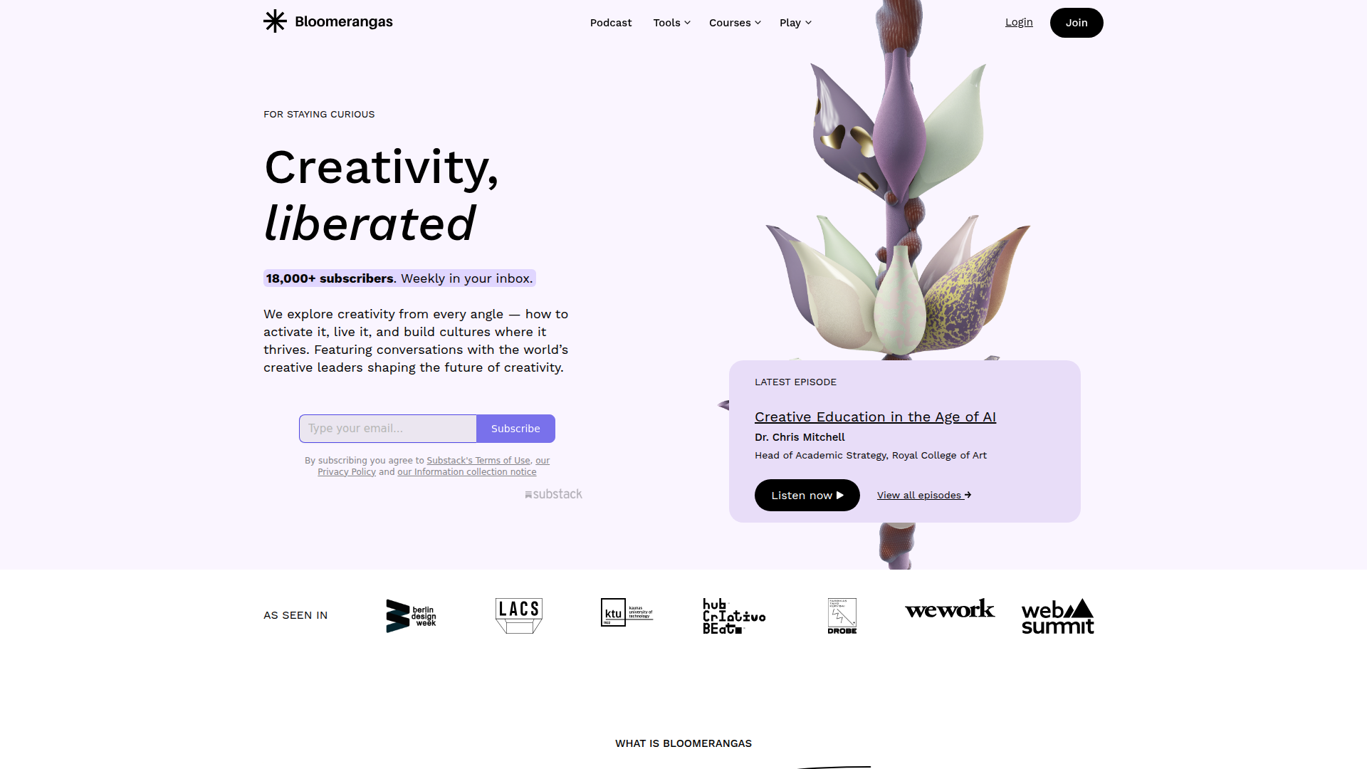 Bloomerangas screenshot