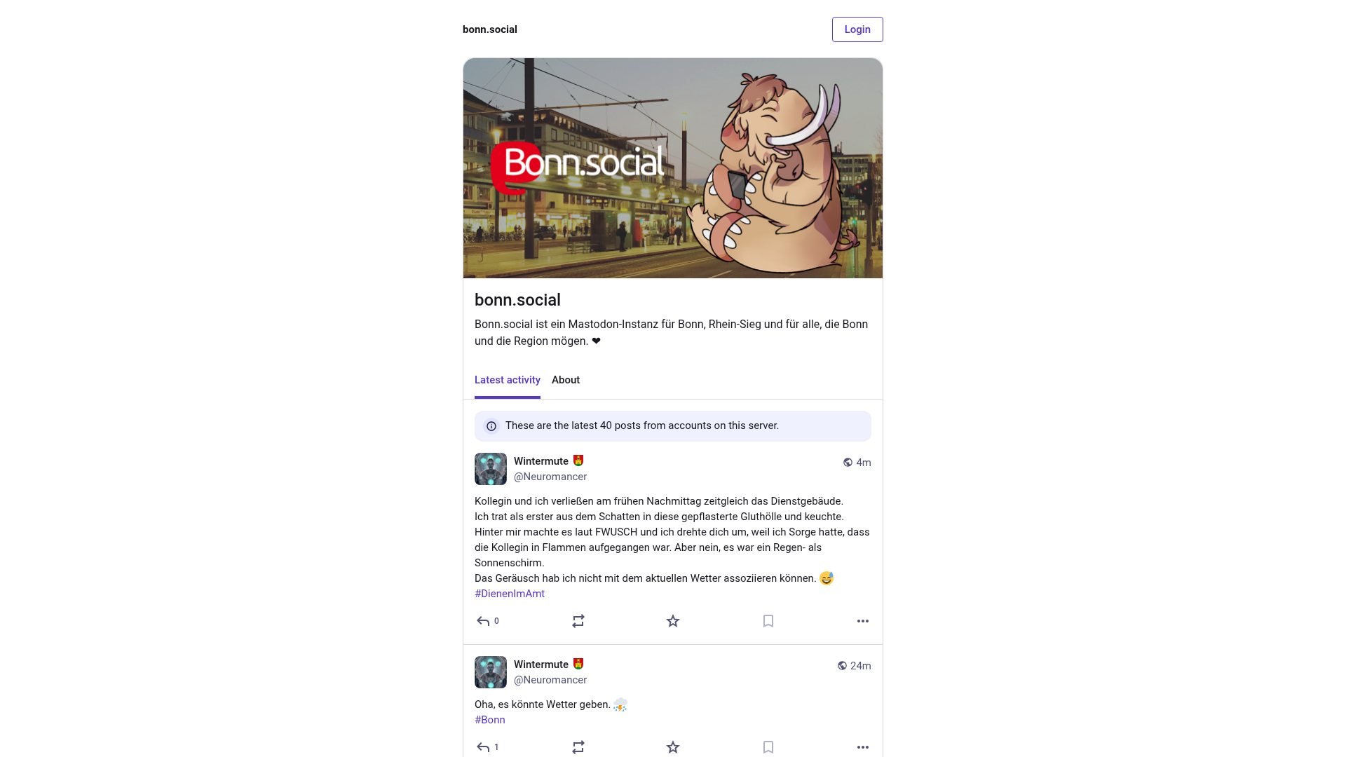 Bonn.social screenshot