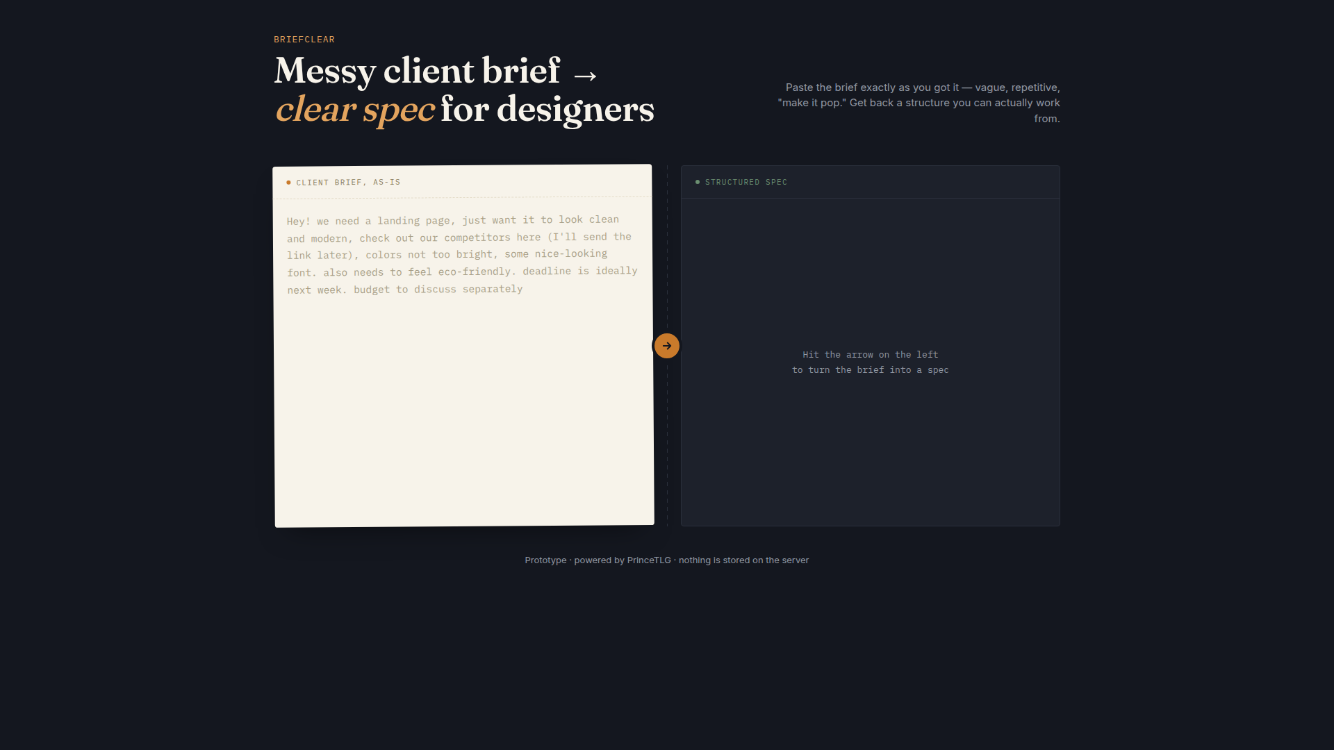 BriefClear screenshot