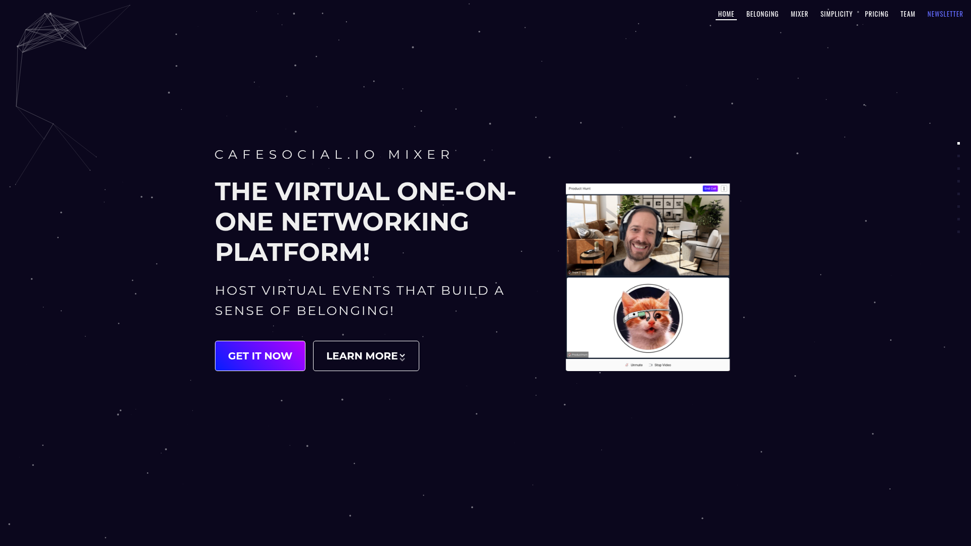 CafeSocial.io screenshot