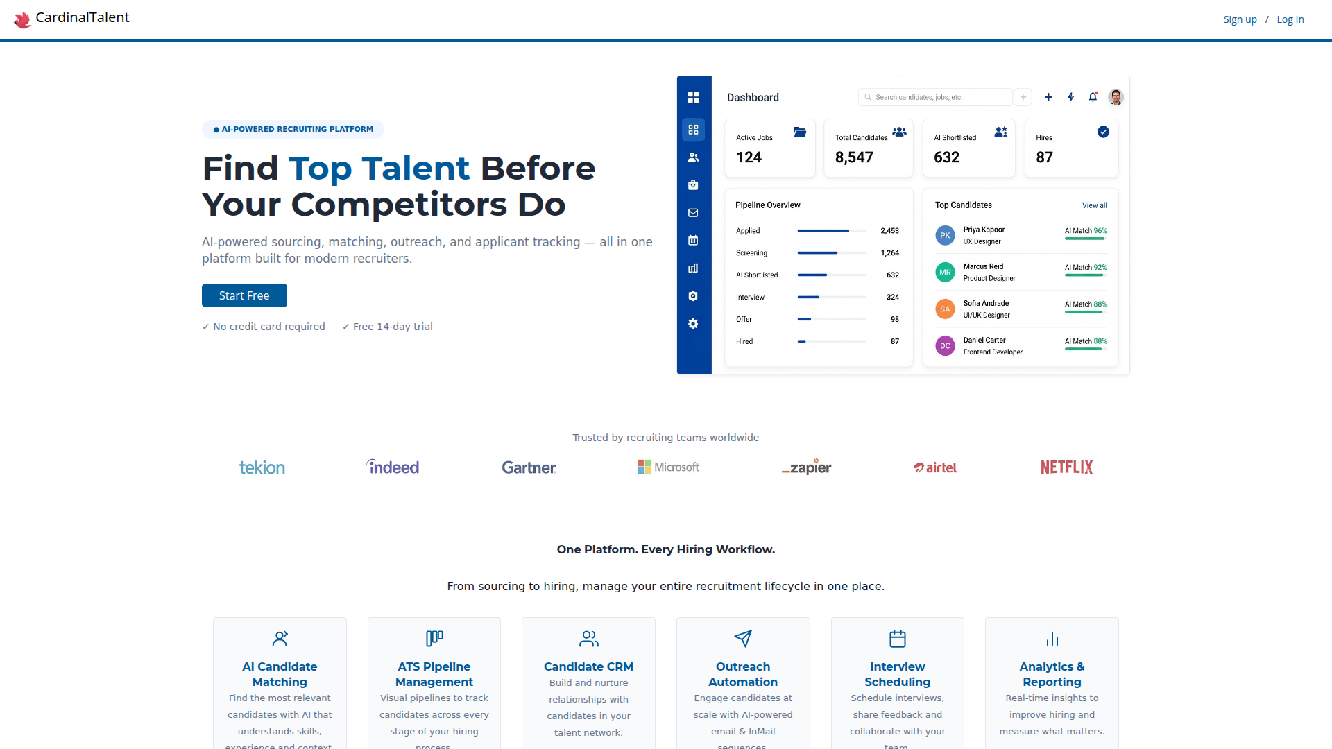 CardinalTalent screenshot
