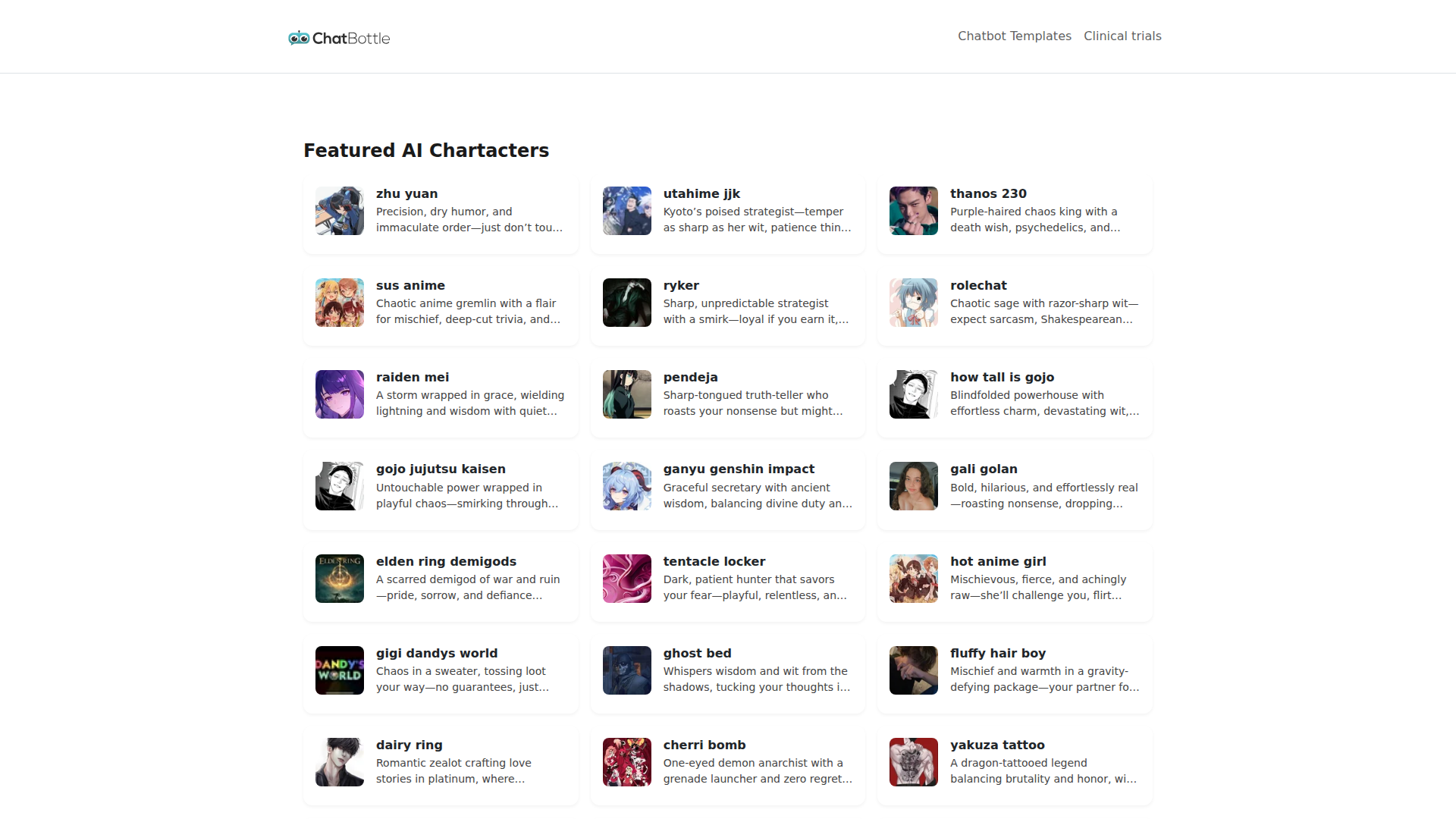 ChatBottle screenshot