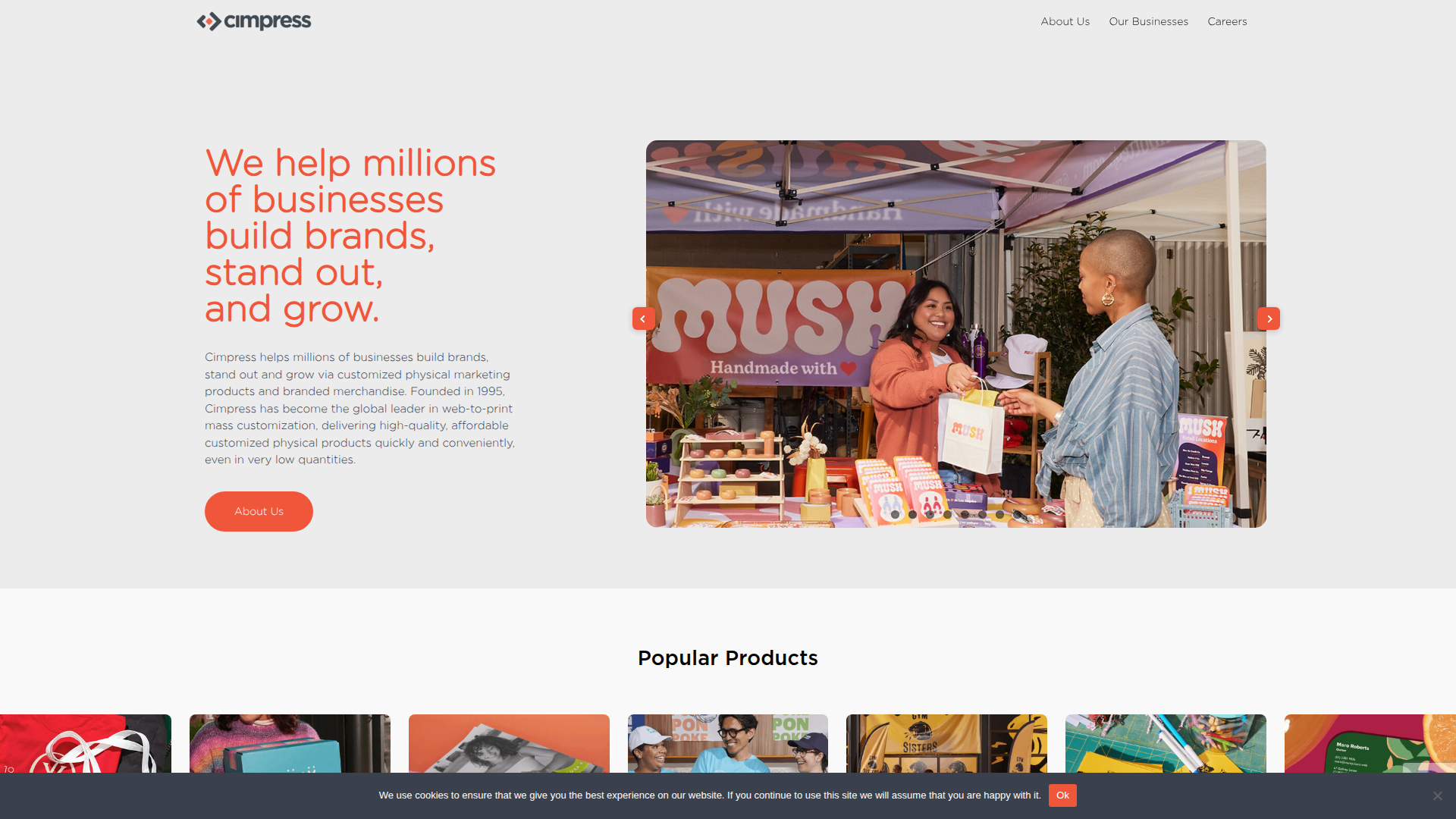 Cimpress screenshot