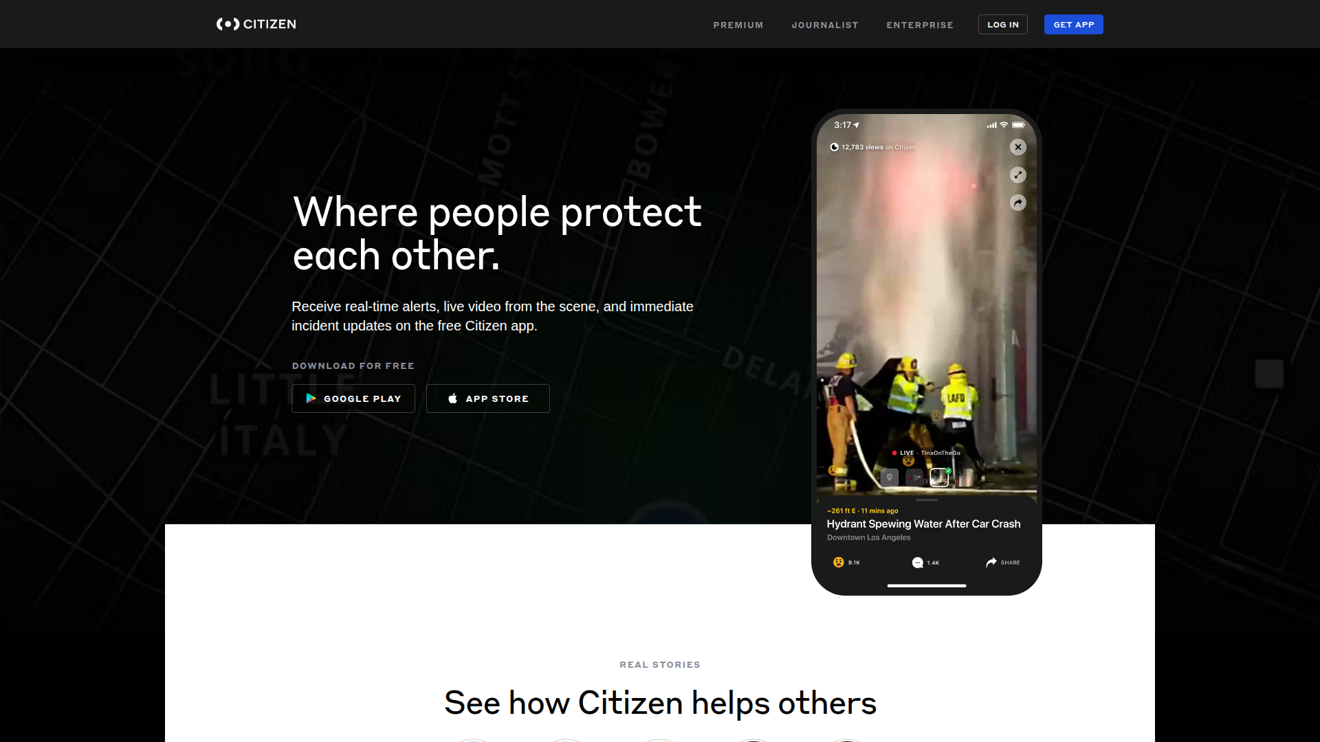 Citizen screenshot