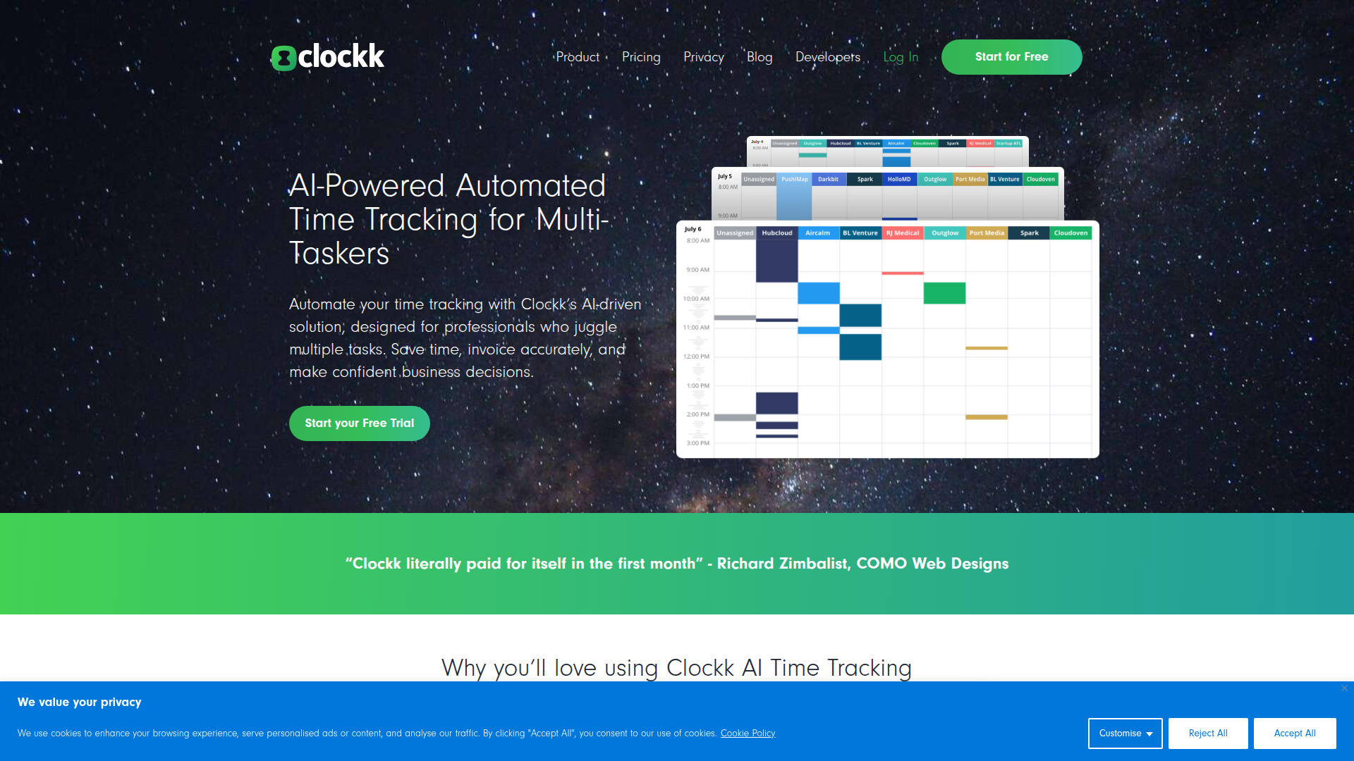 Clockk screenshot