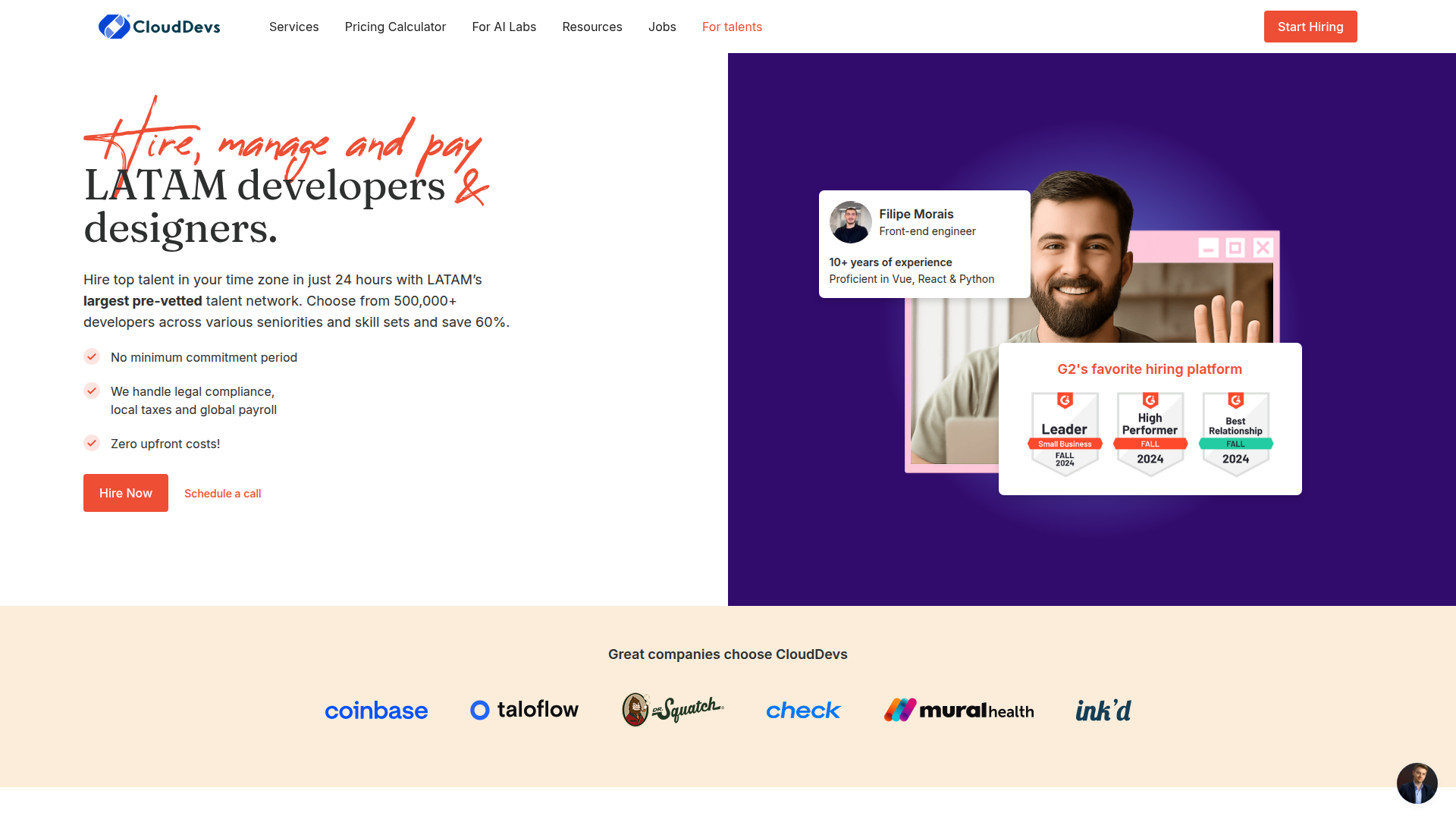 CloudDevs screenshot