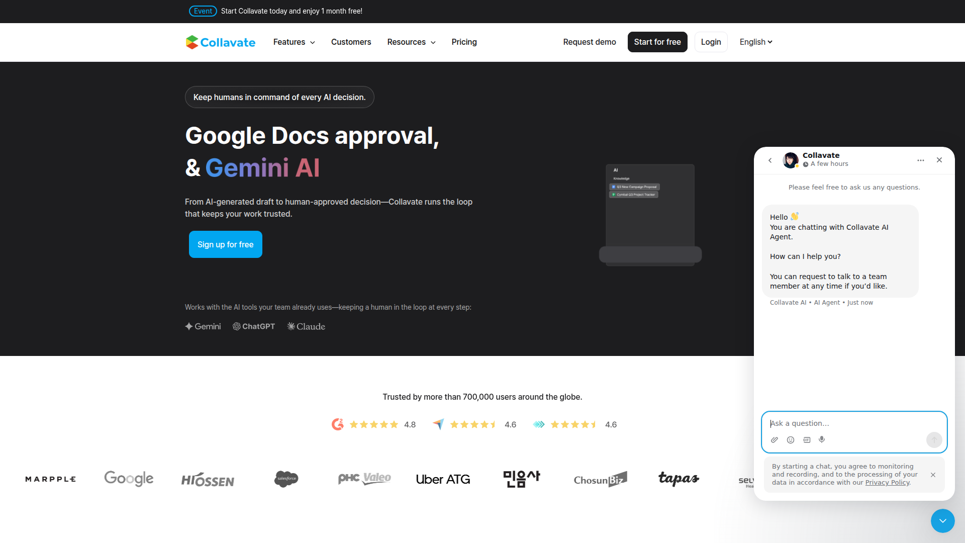 Collavate screenshot