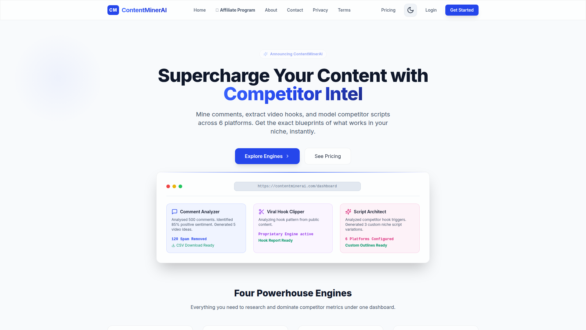 ContentMinerAI screenshot