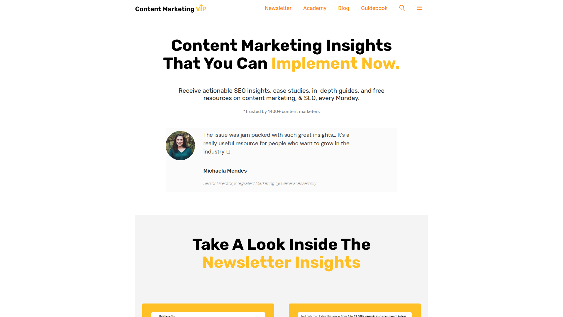 Content Marketing VIP screenshot