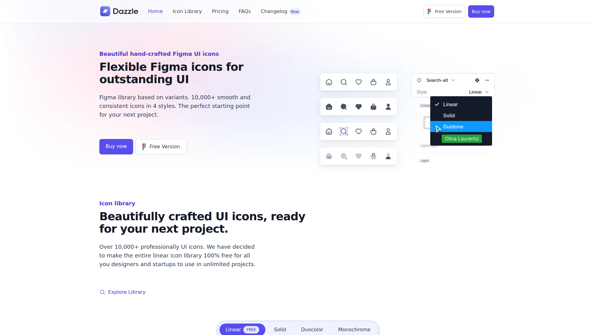 Dazzle UI screenshot