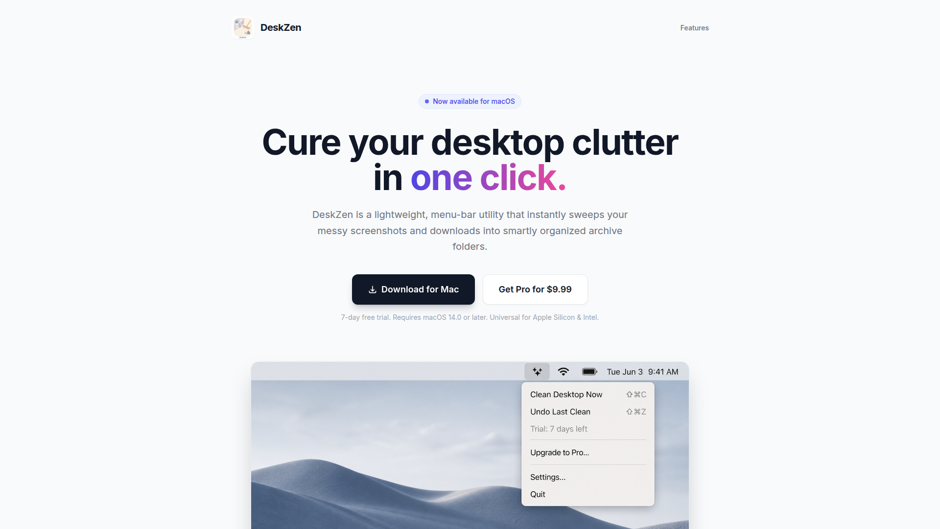 DeskZen screenshot