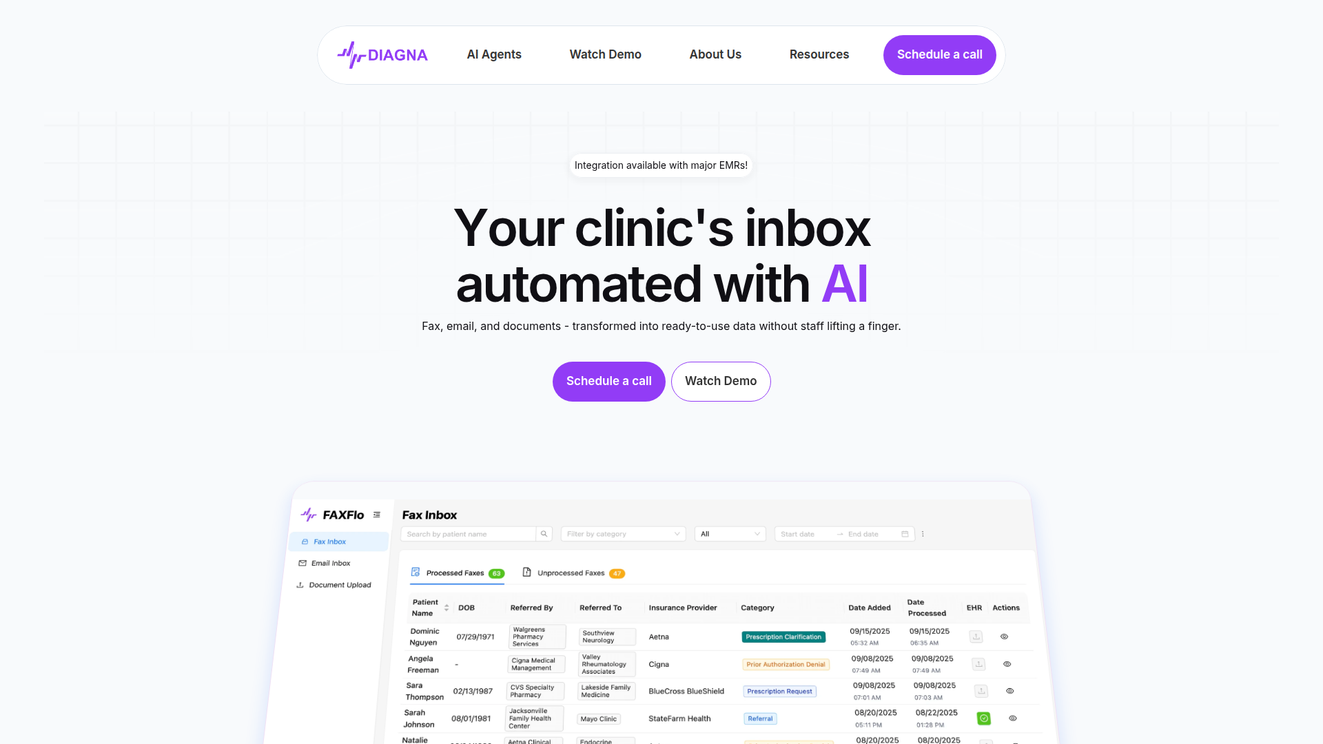 Diagna screenshot