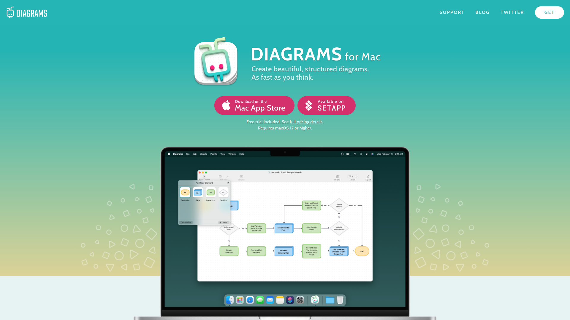 Diagrams screenshot