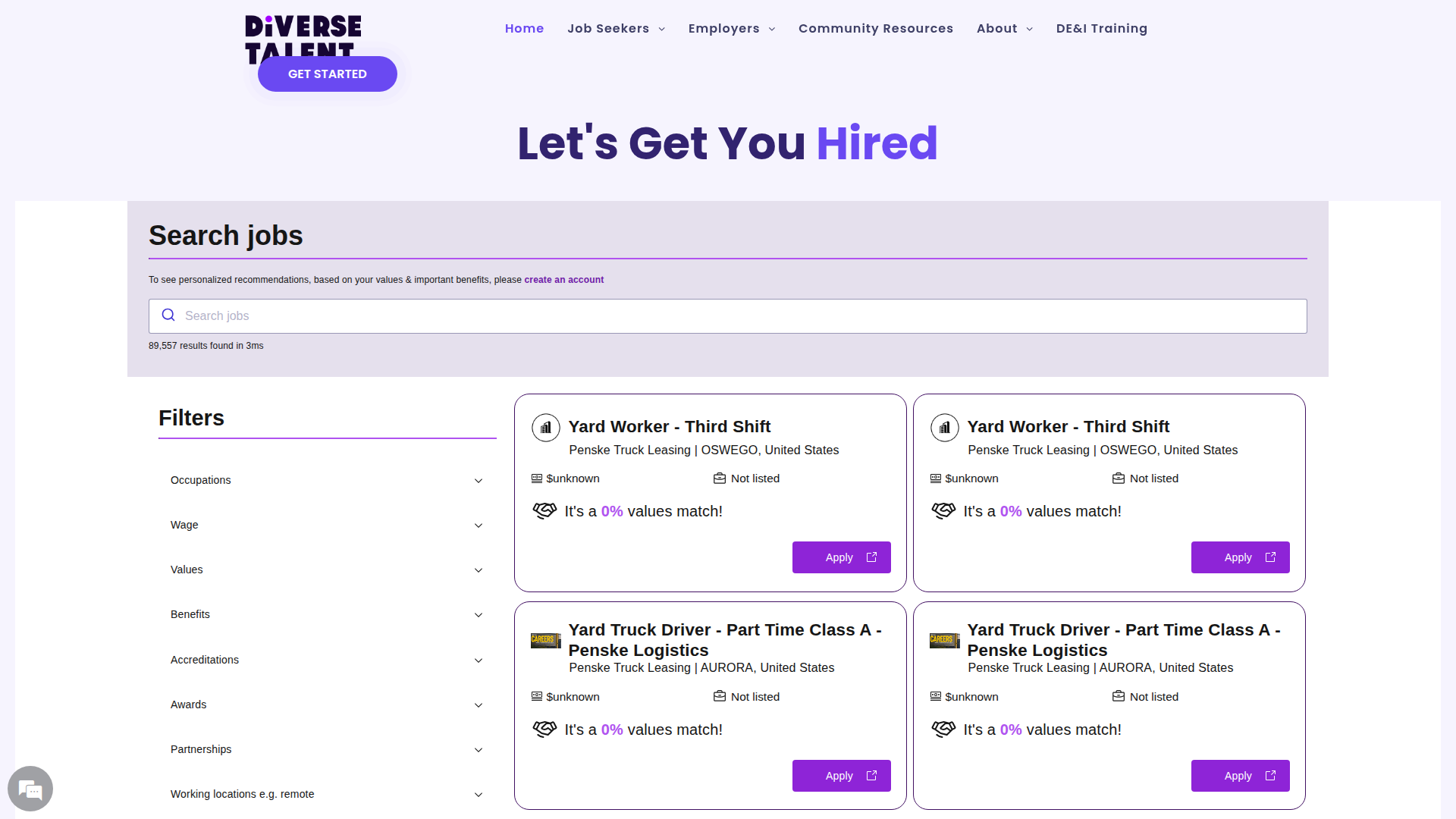 DiverseTalent screenshot