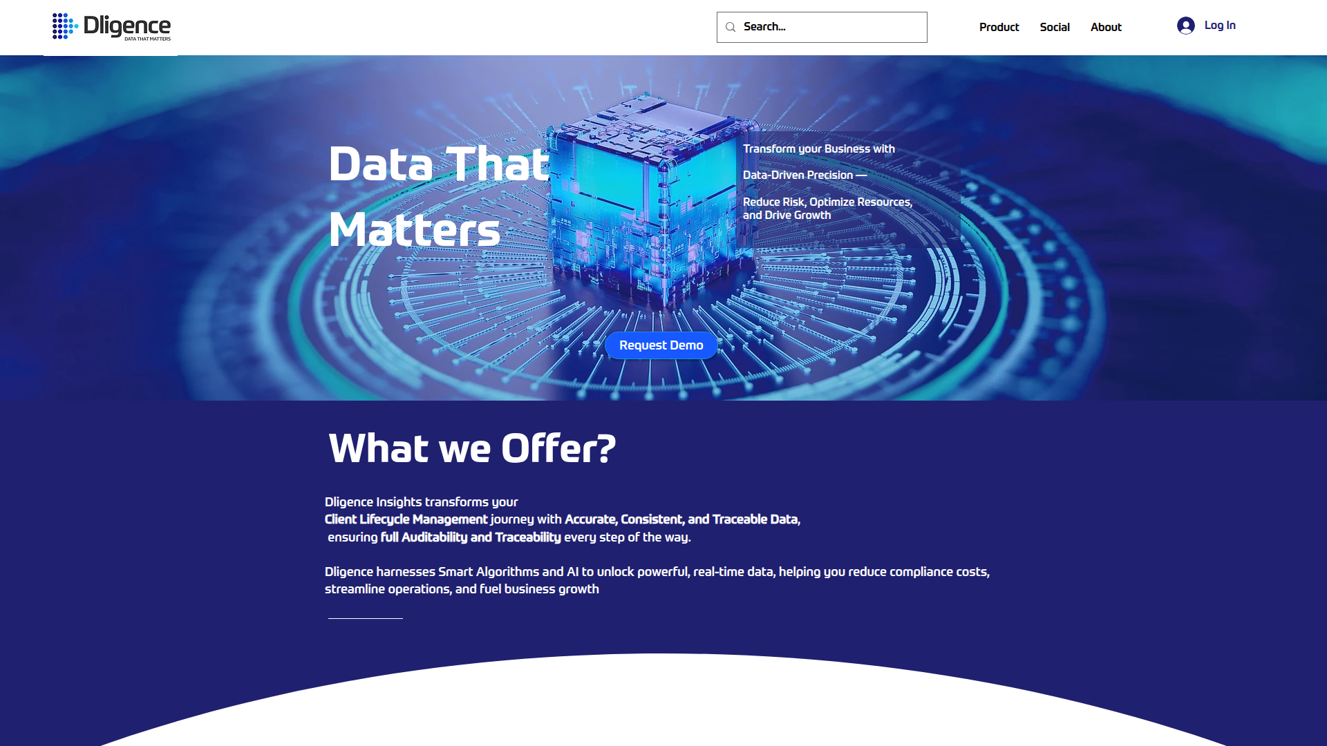 Dligence screenshot