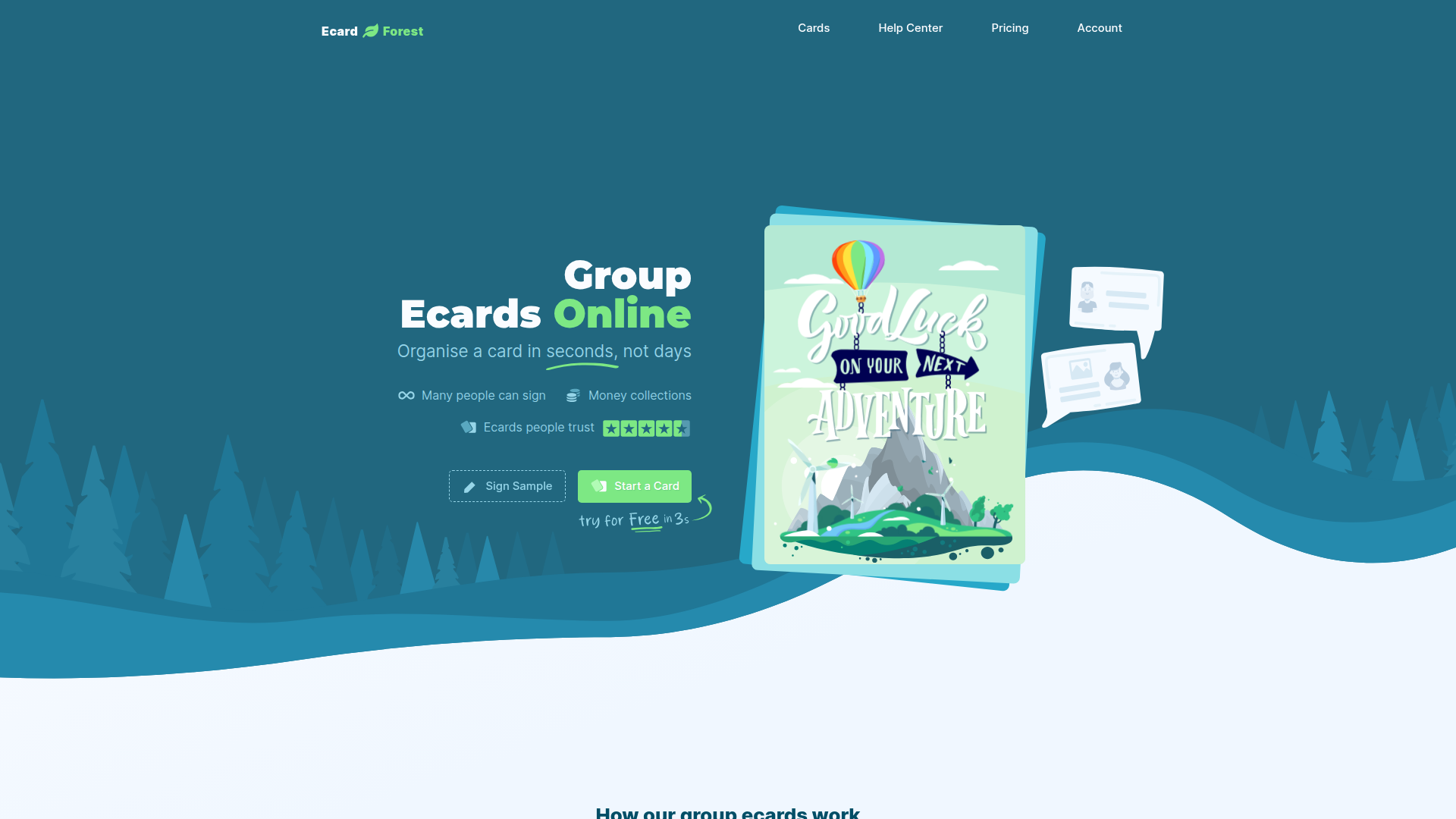 EcardForest screenshot