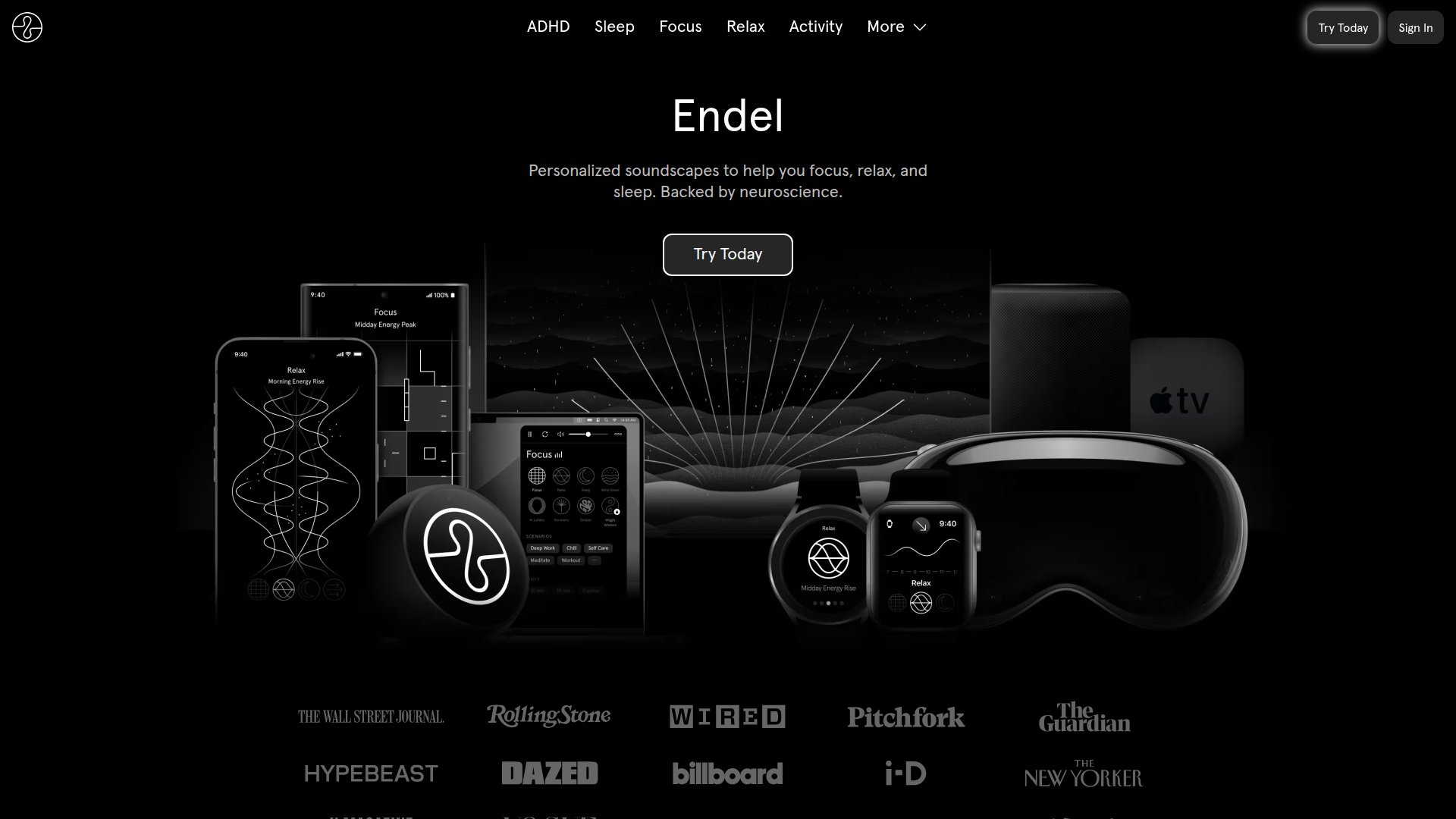 Endel screenshot