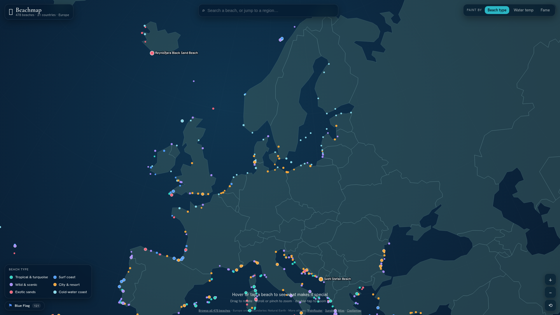 Beachmap screenshot