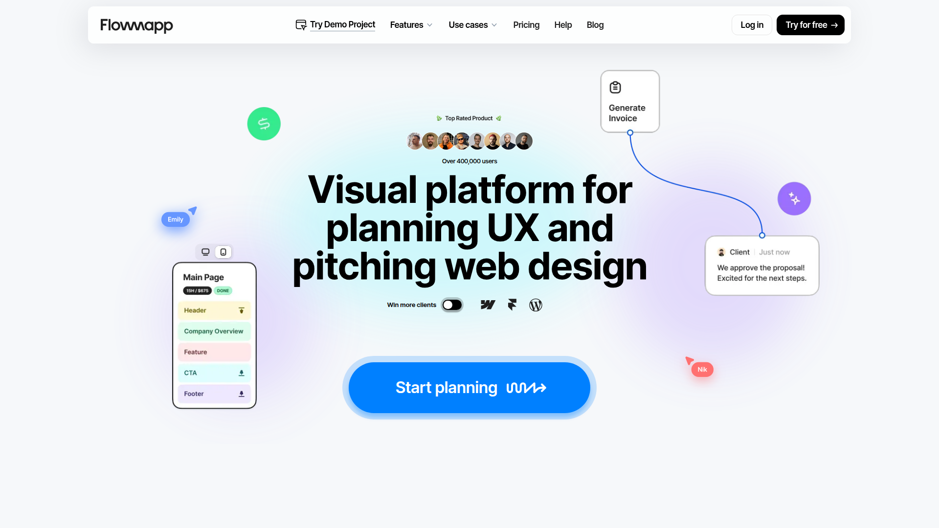 Flowmapp screenshot
