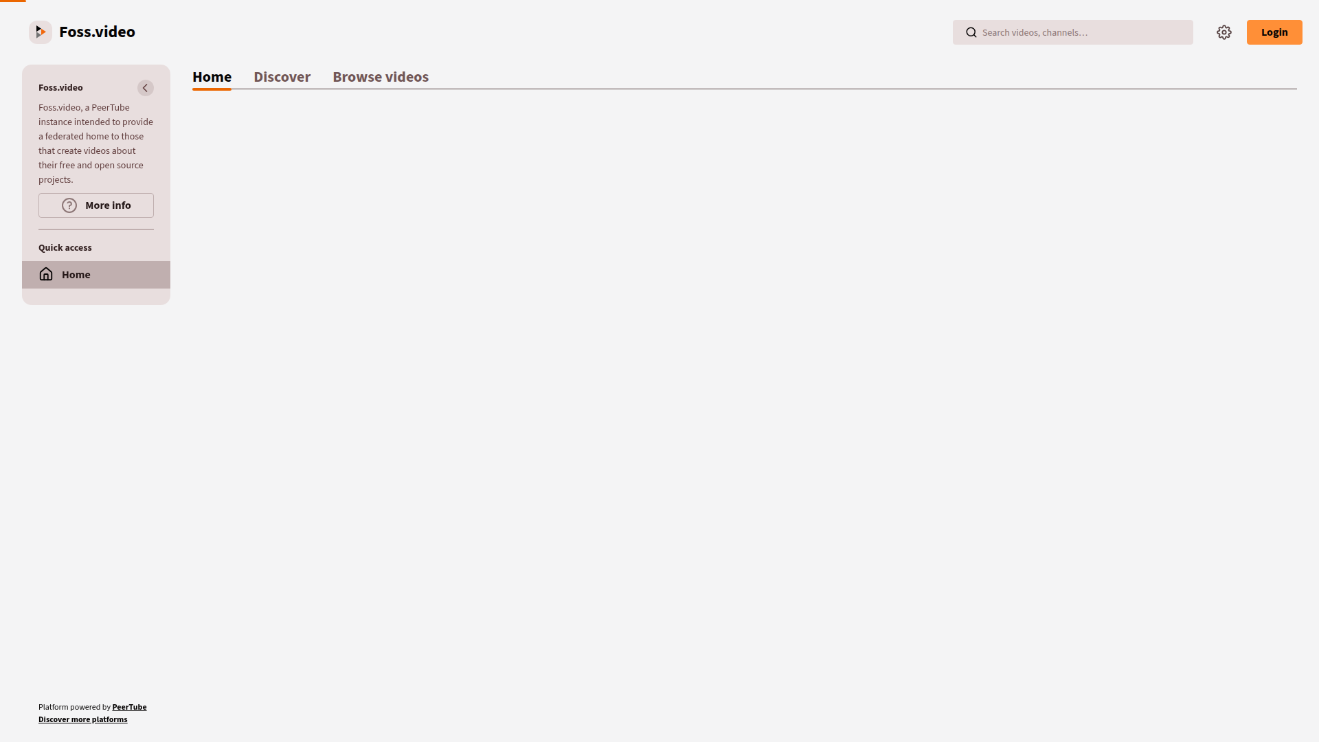 Foss.video screenshot