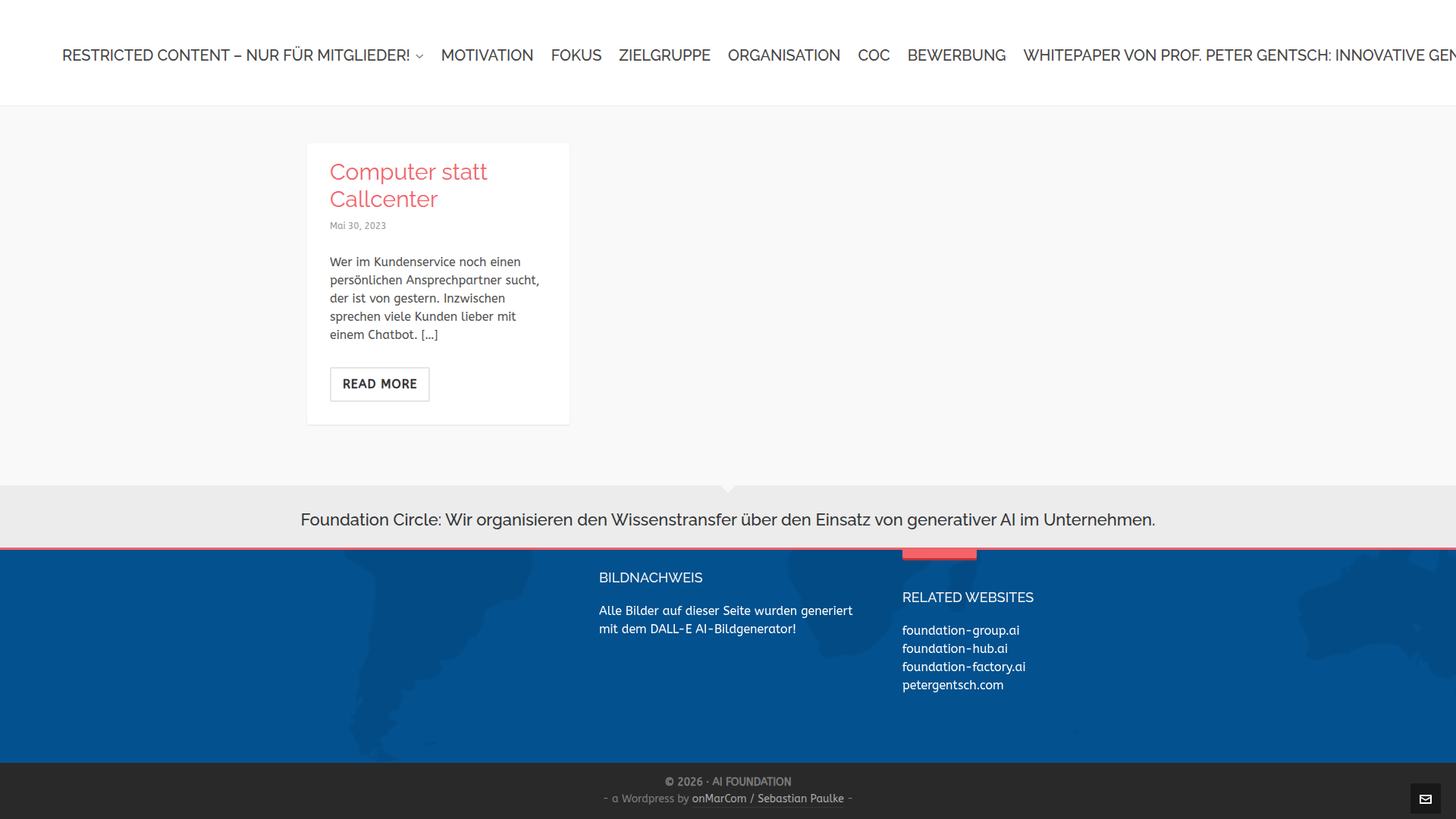 Foundation Circle screenshot