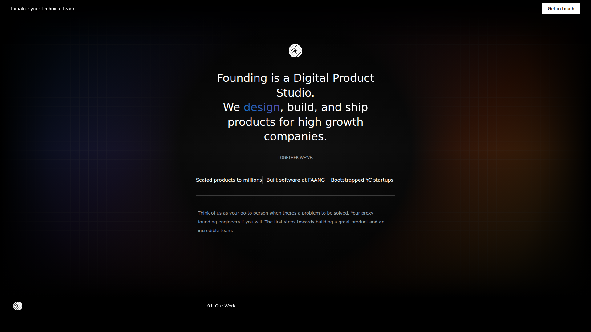Founding screenshot