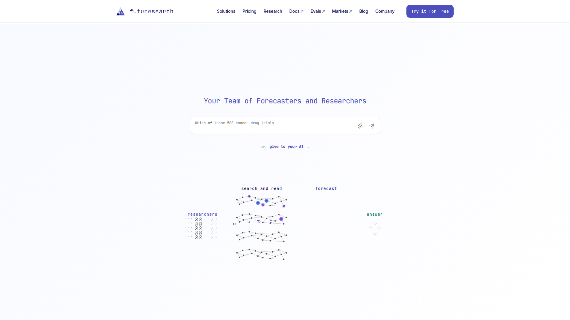 FutureSearch screenshot