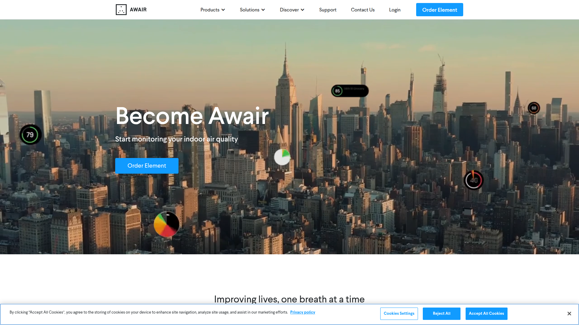 Awair screenshot