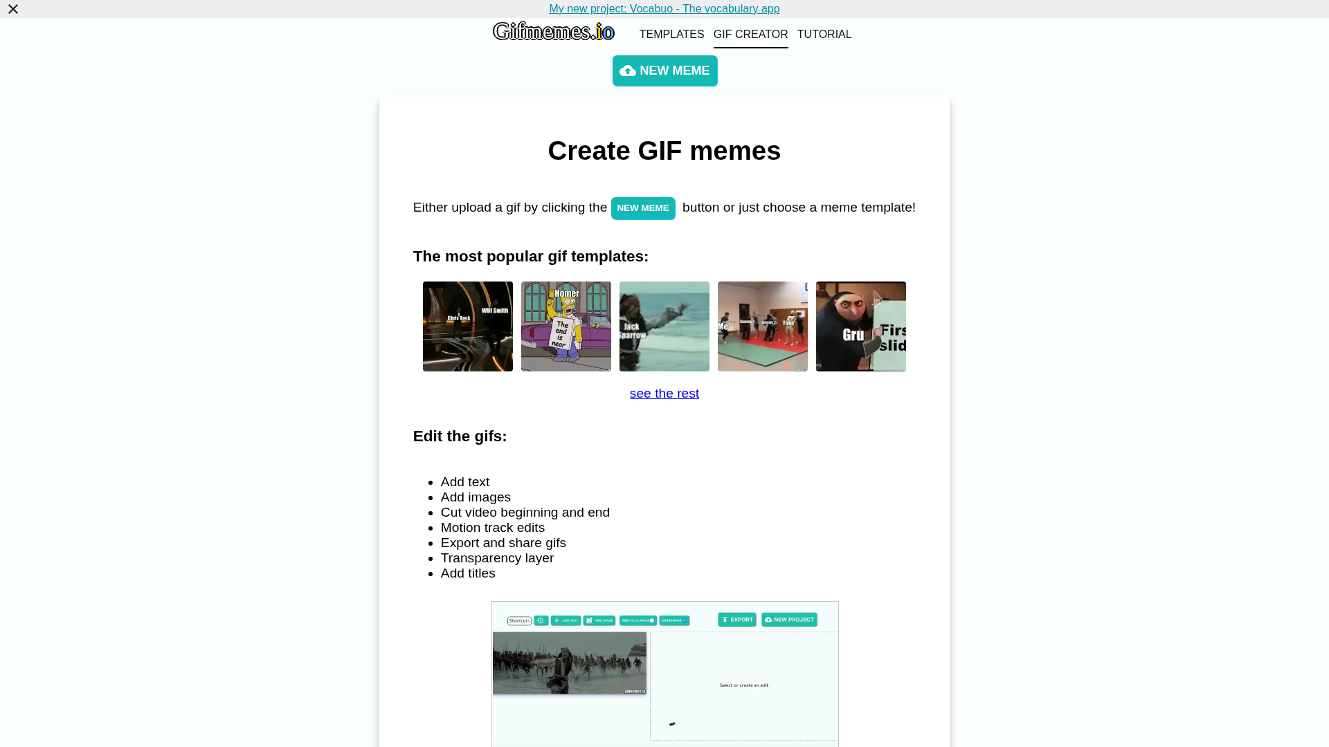 Gifmemes.io screenshot