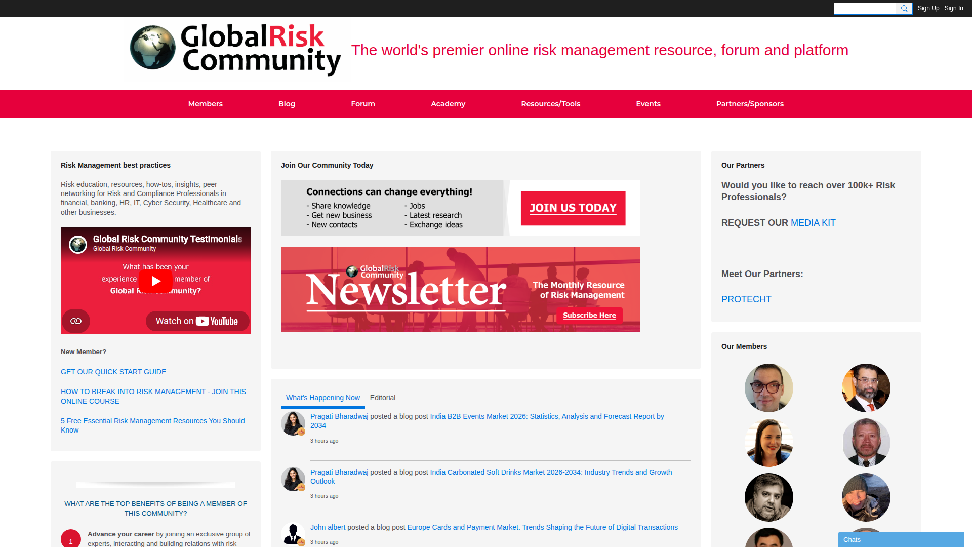 Global Risk Community screenshot