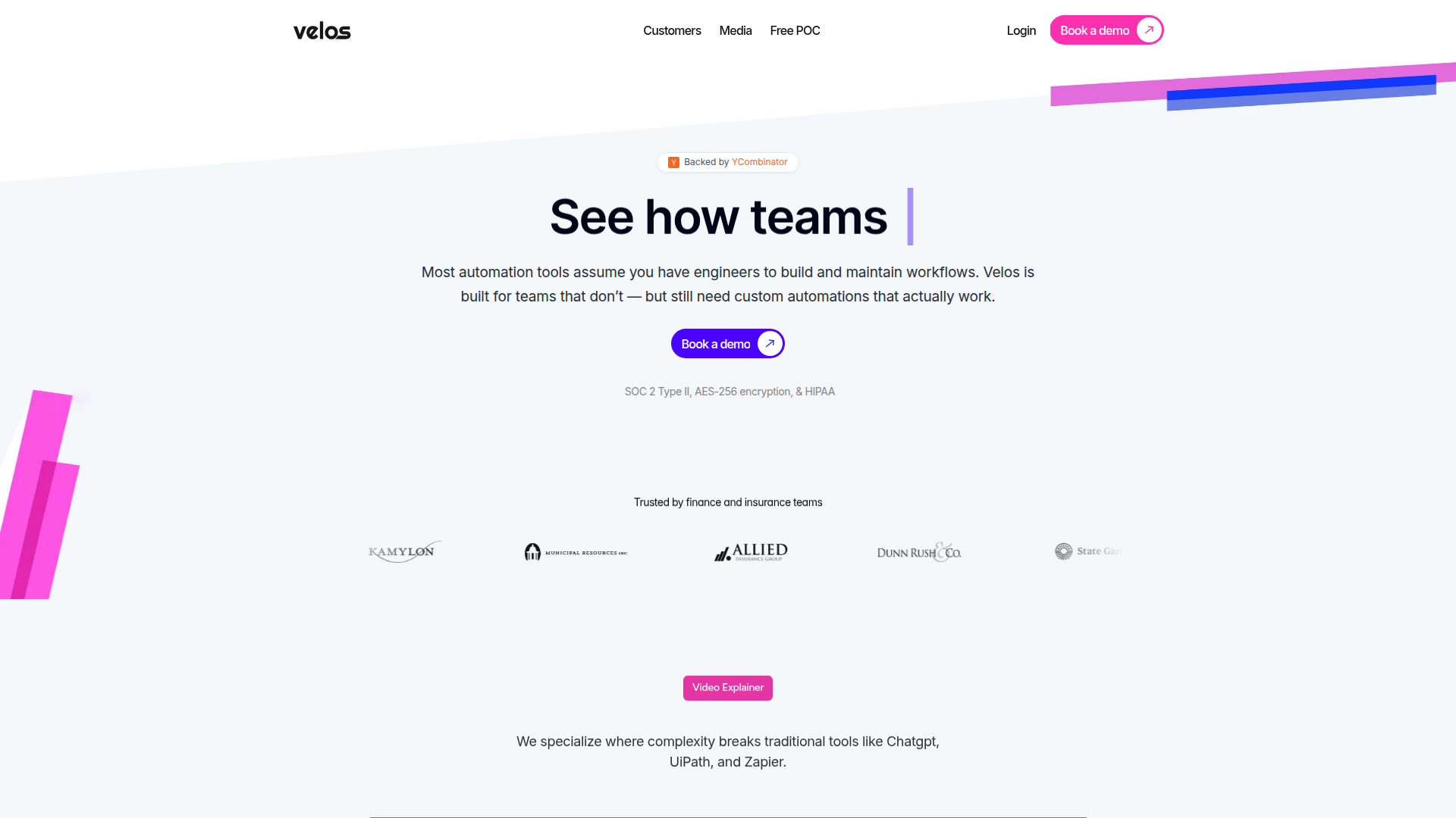 Velos screenshot