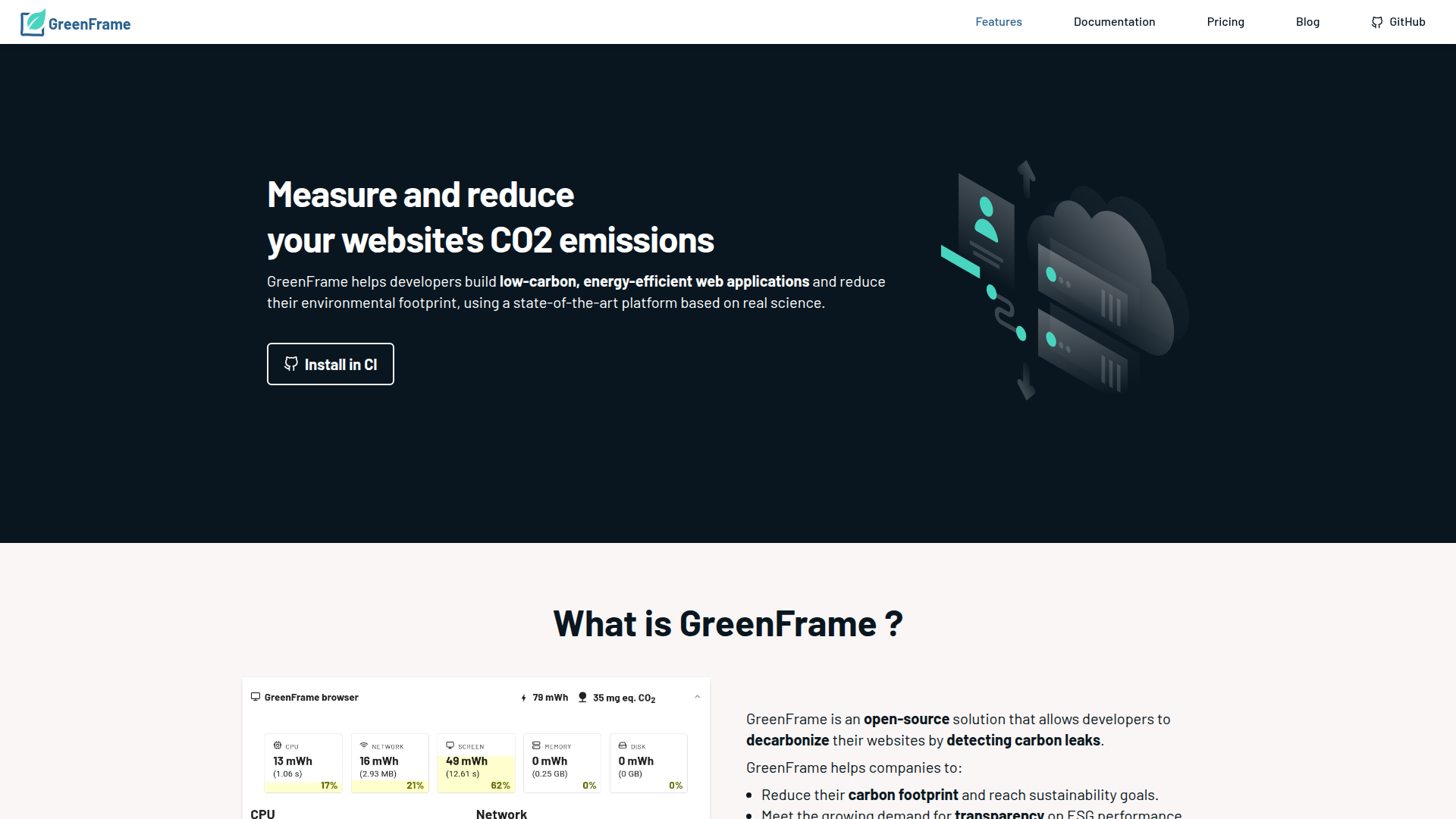 GreenFrame screenshot