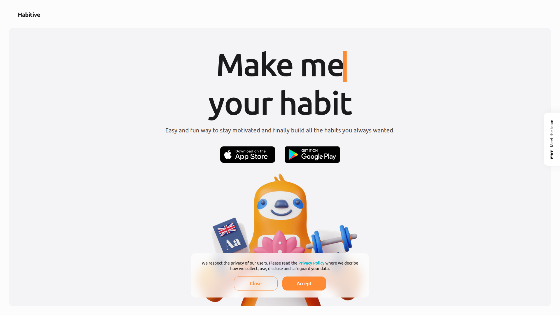 Habitive screenshot
