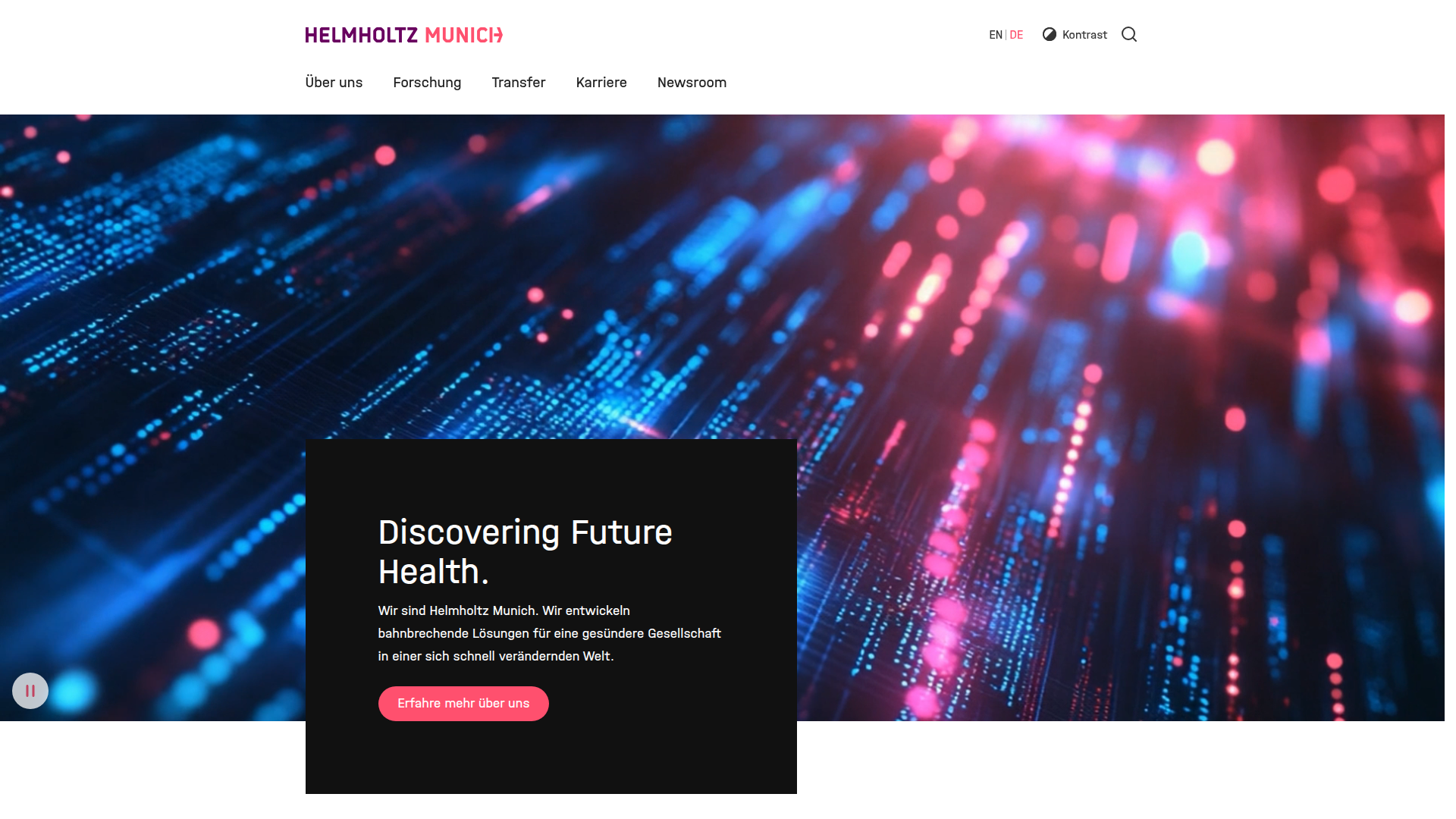 Helmholtz Munich screenshot