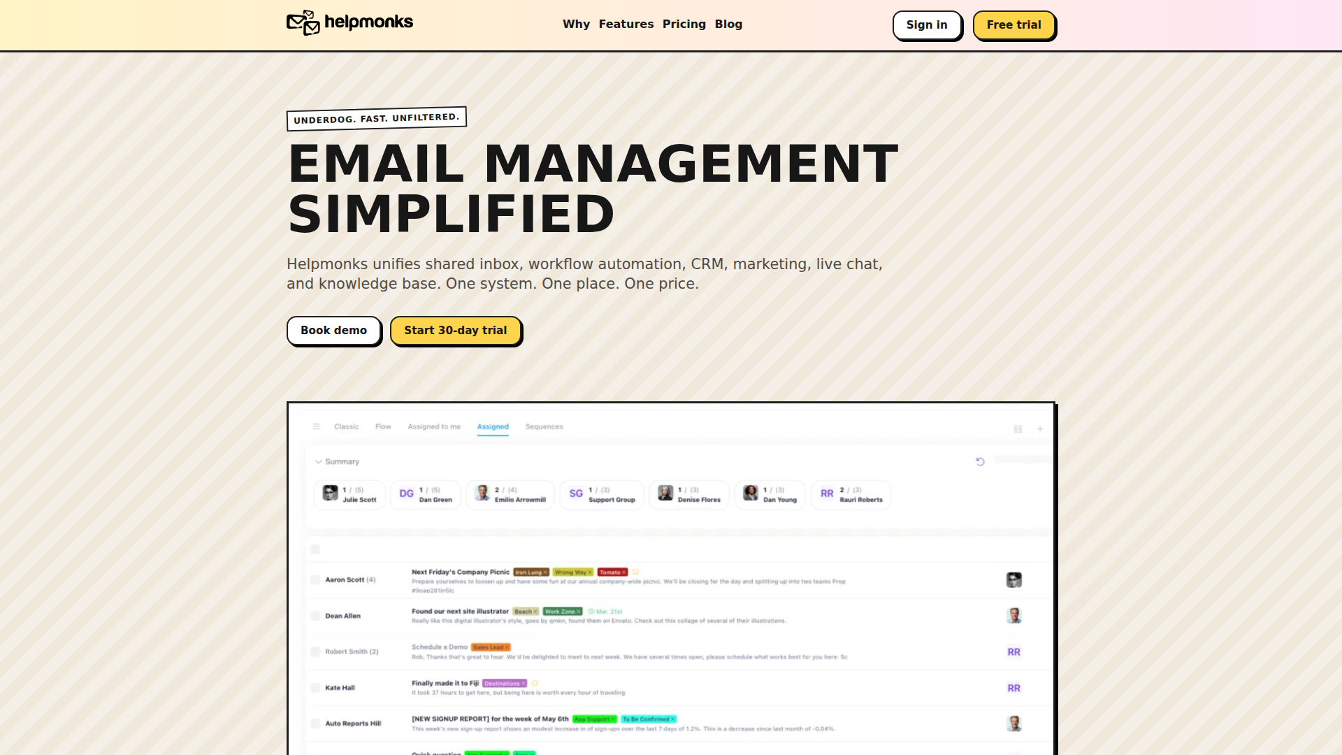 Helpmonks screenshot