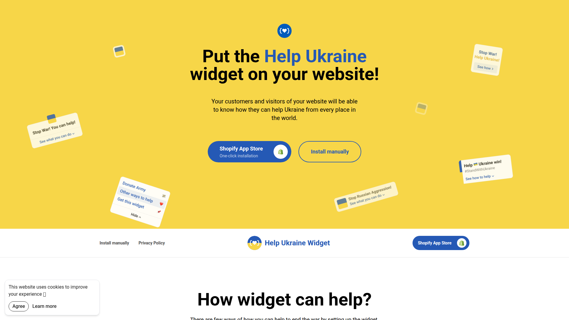 Help Ukraine Widget screenshot