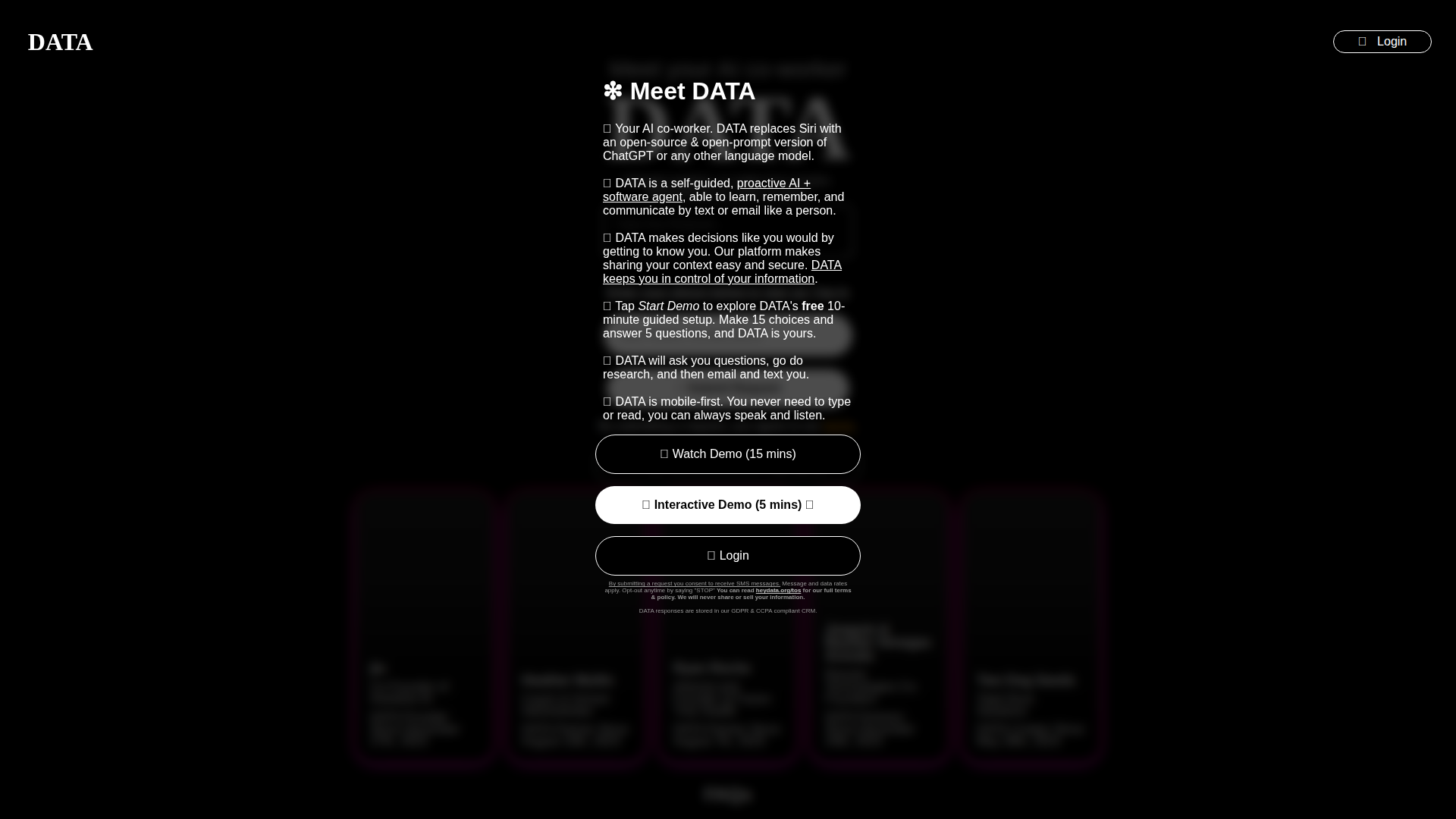 DATA screenshot