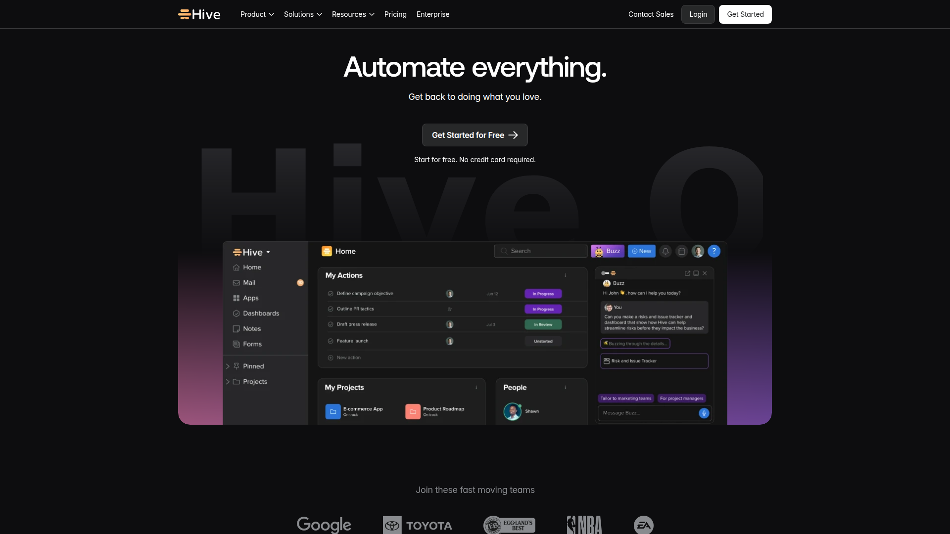 Hive screenshot
