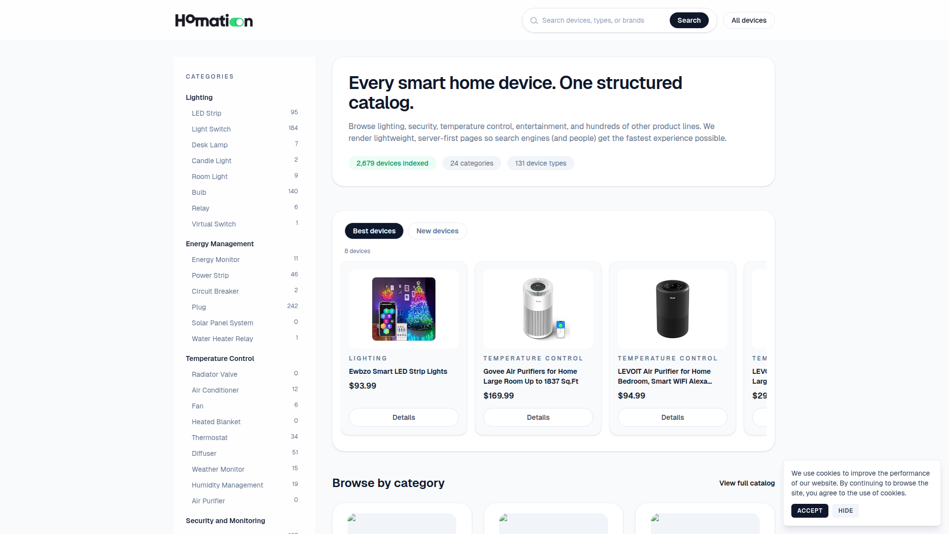 Homation screenshot