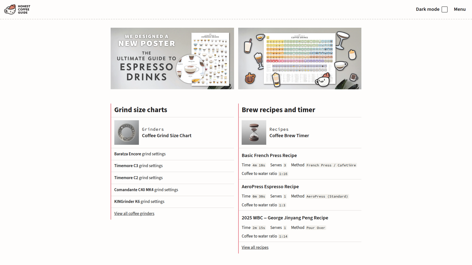 Honest Coffee Guide screenshot