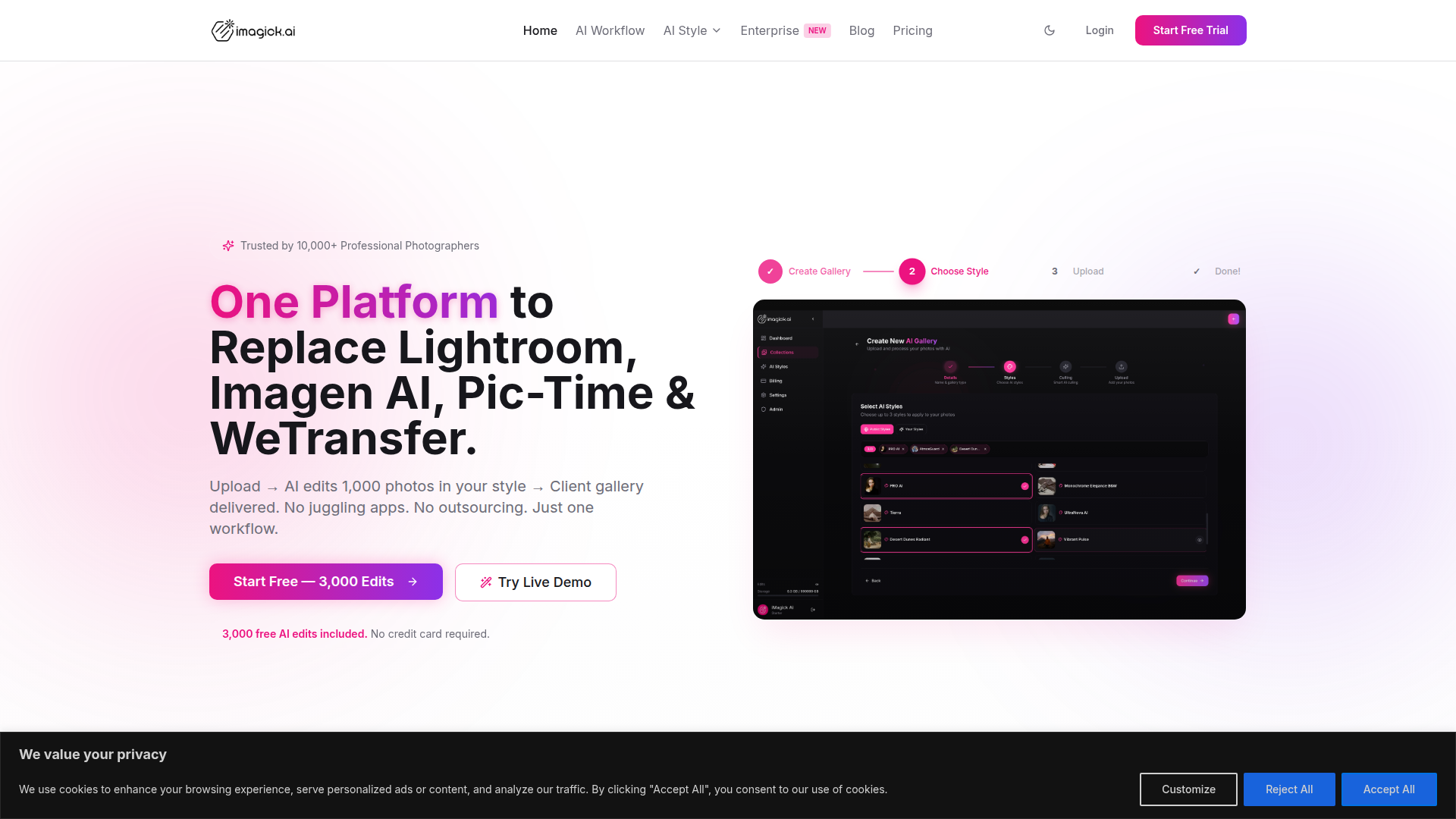 Imagick.ai screenshot