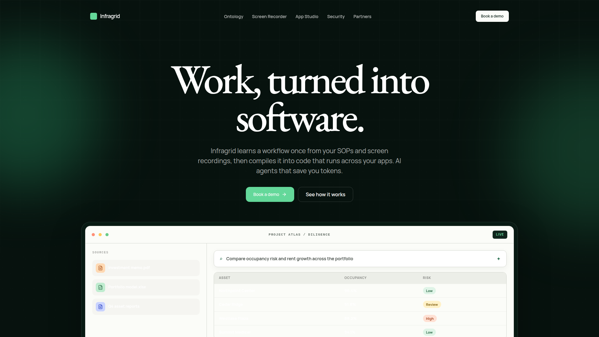 Infragrid screenshot
