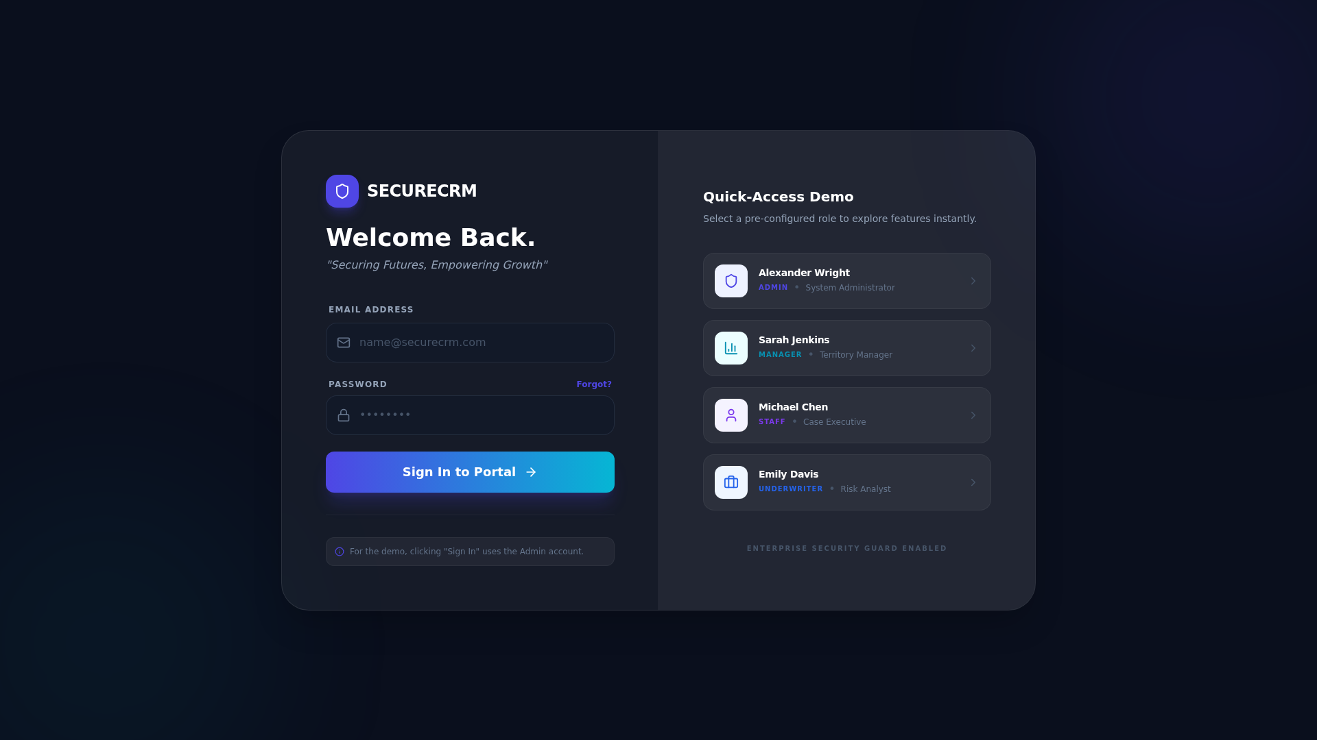 SecureCRM screenshot