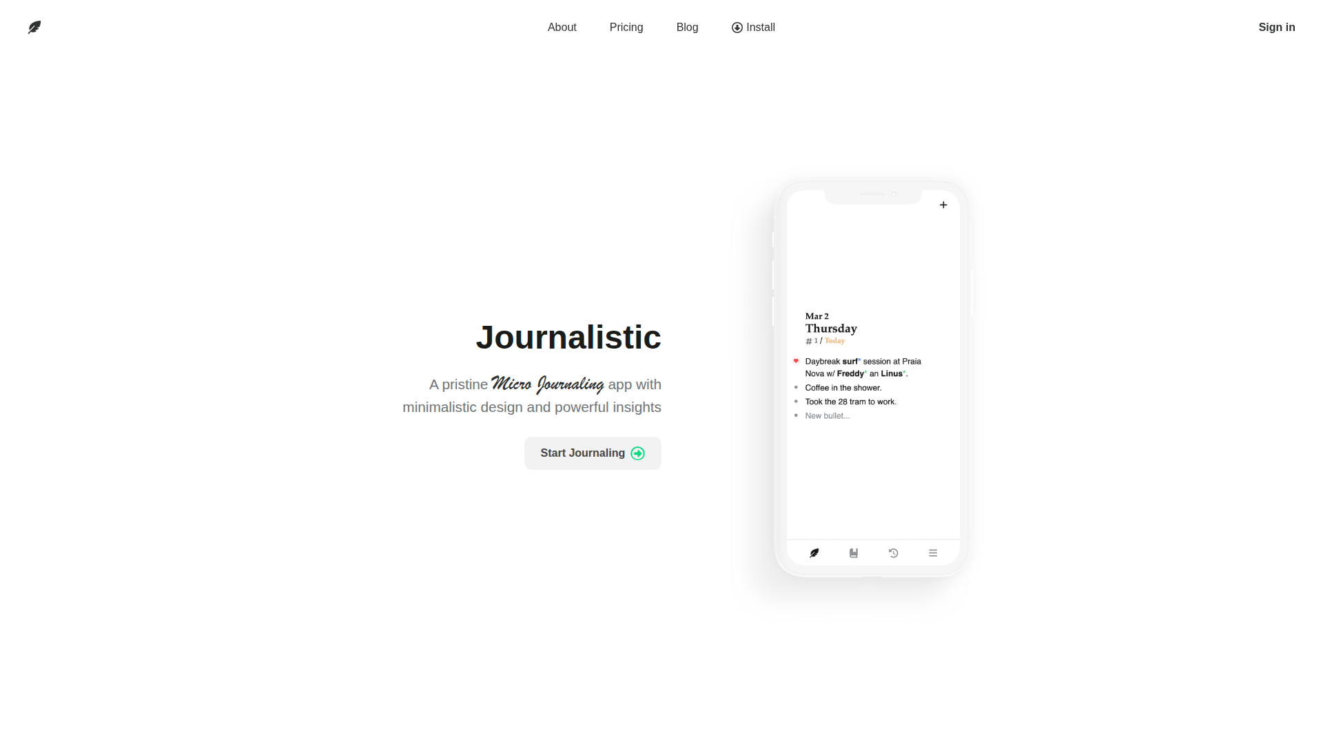 Journalistic screenshot